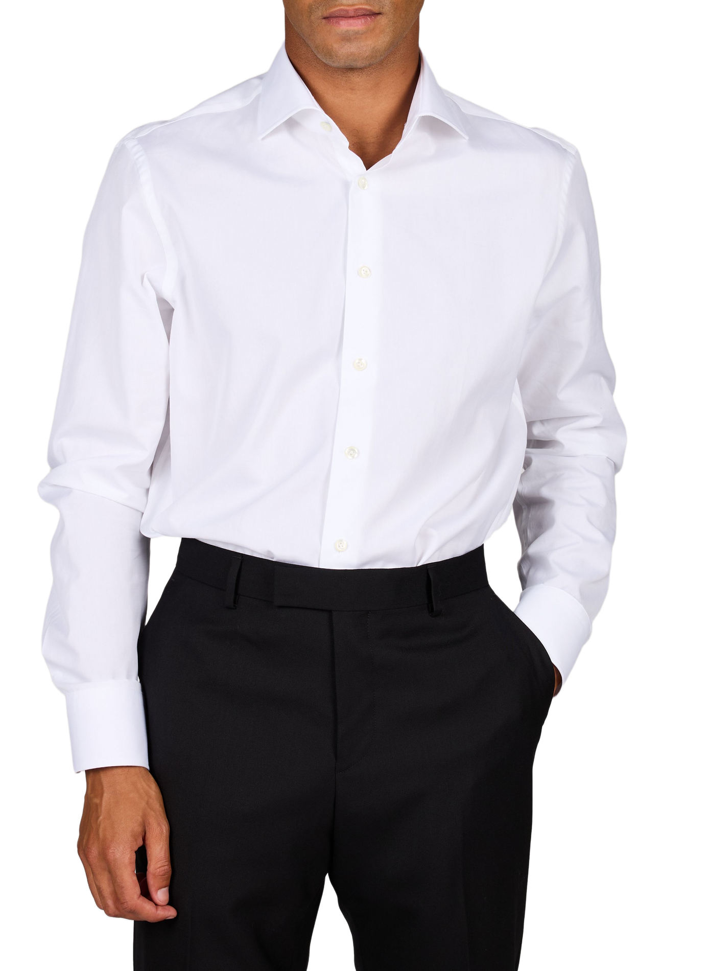 Chemise slim en coton VAN LAACK Blanc