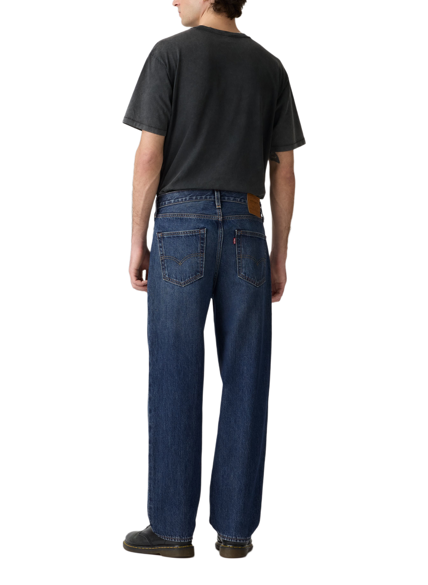 Gerade geschnittene weite Baumwoll-Jeans LEVI'S Blau
