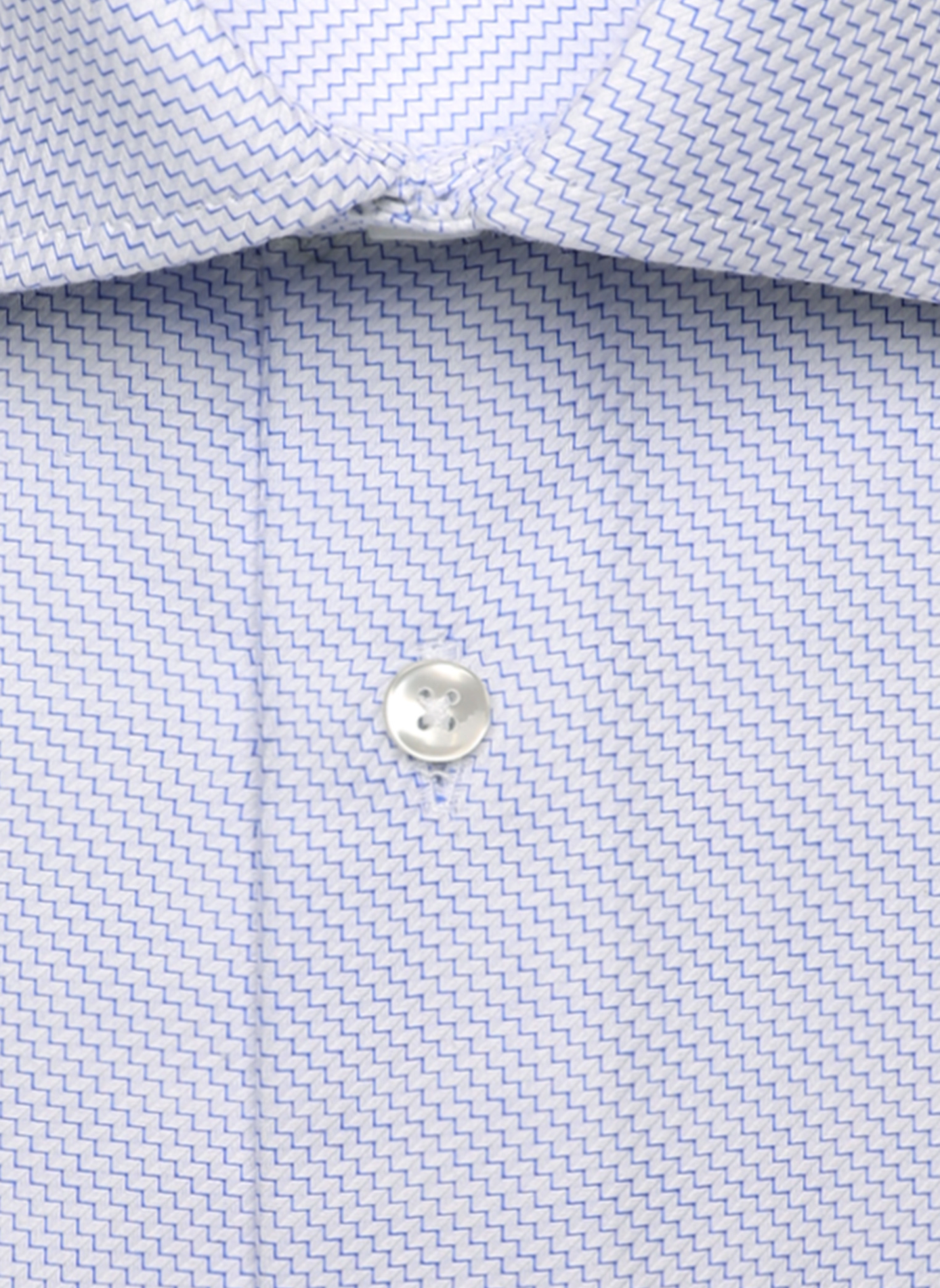 Straight shirt with classic collar in printed cotton SEIDENSTICKER Blue