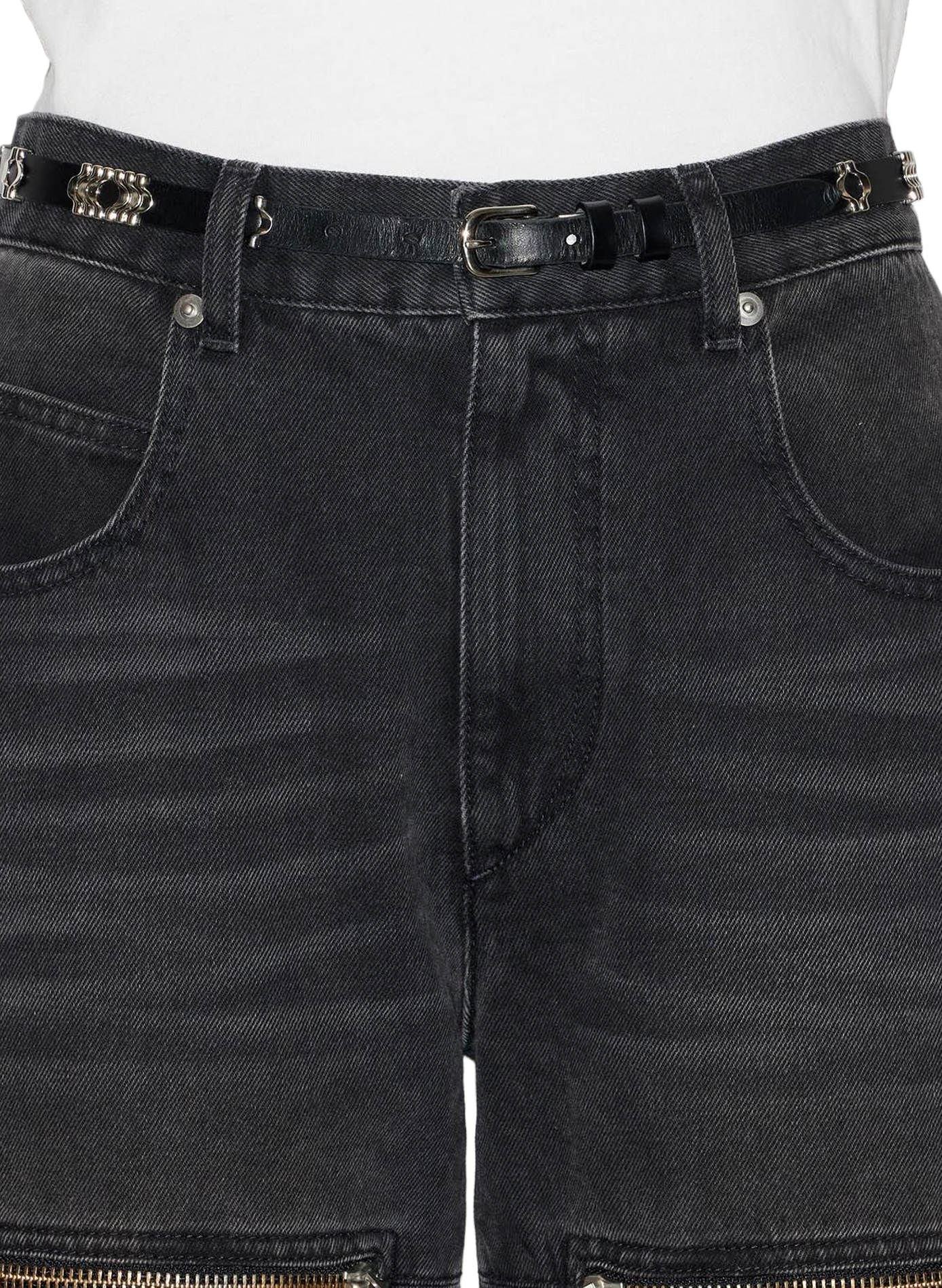 Ceinture Odena en cuir de veau ISABEL MARANT Noir