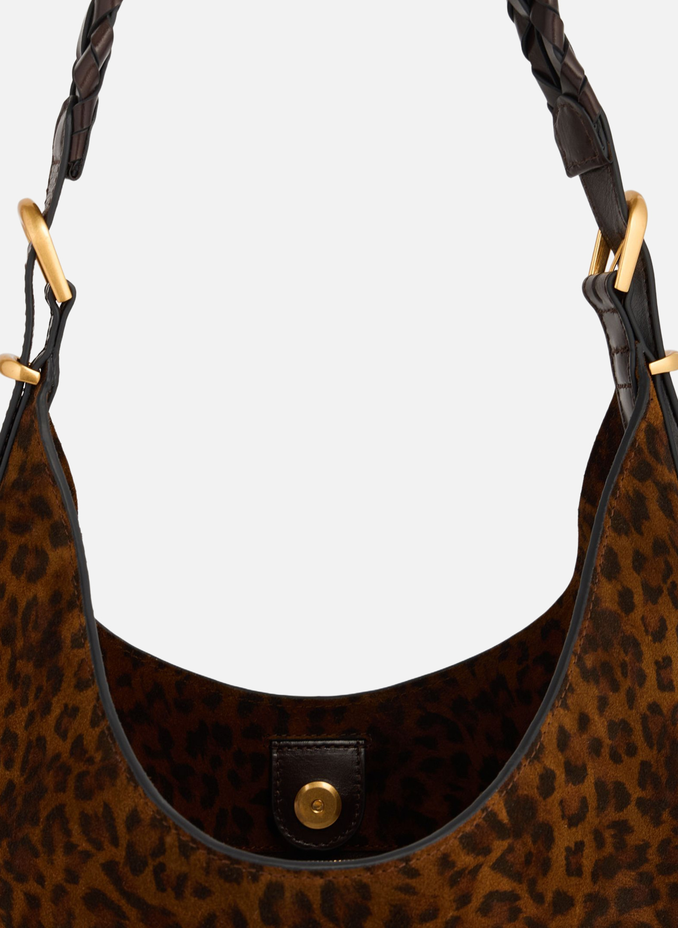 Grand sac hobo jess léopard VANESSA BRUNO Marron
