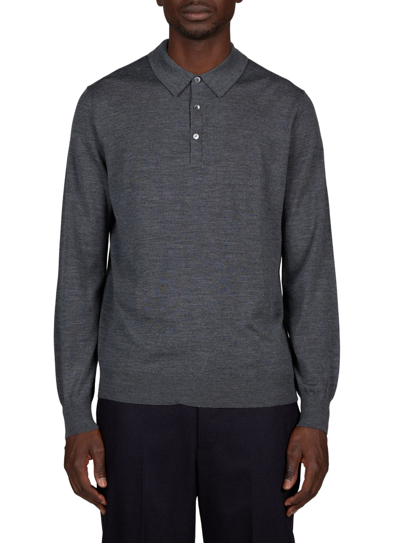 Buttoned wool jumper VAN LAACK Grey