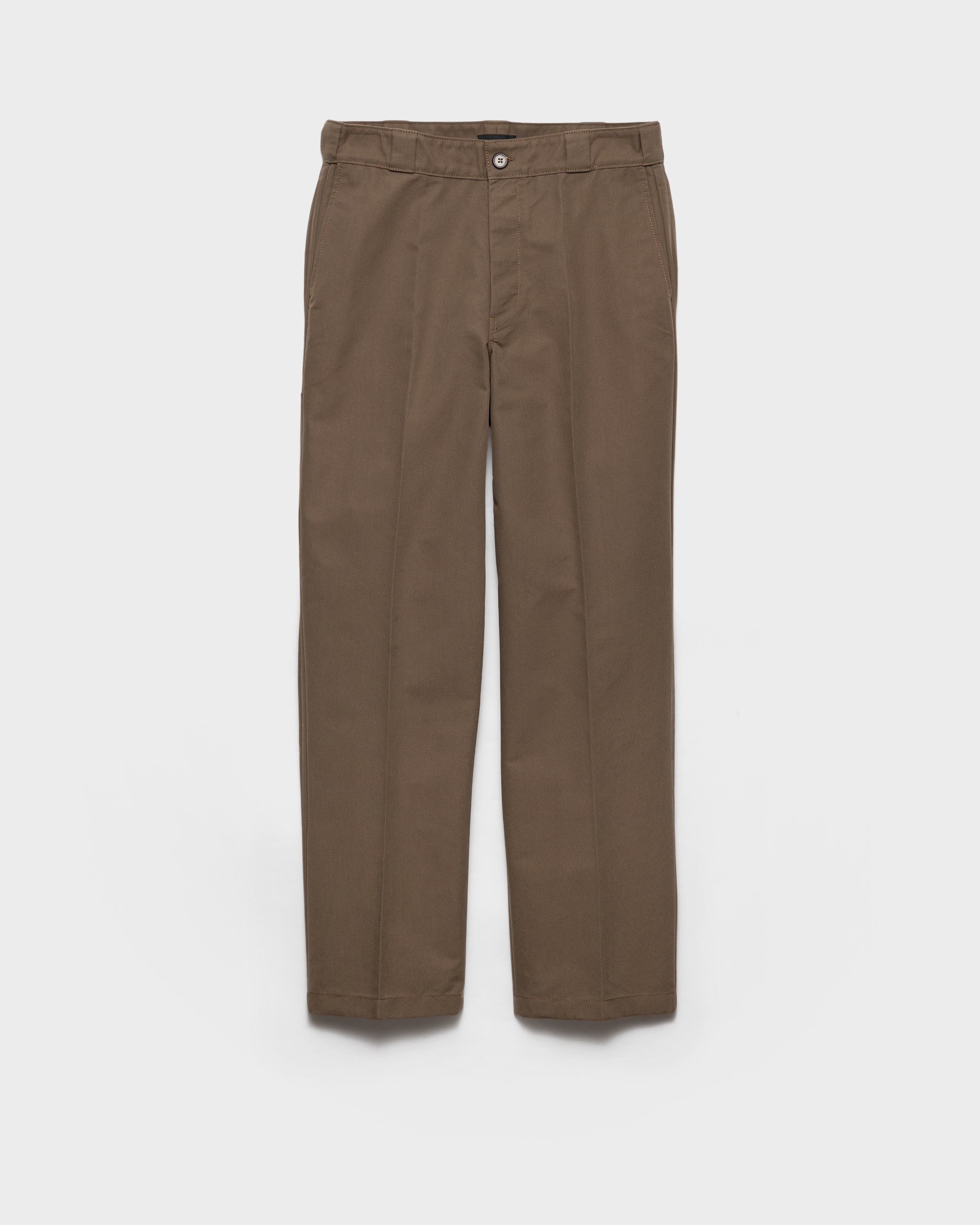 Pantalon en toile technique PRADA Marron