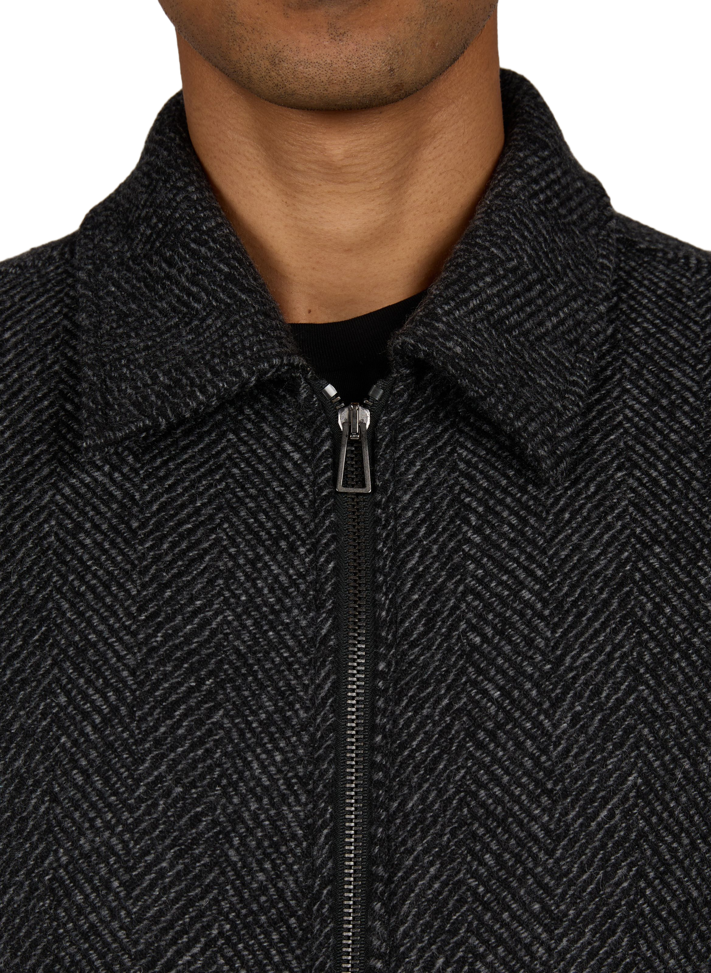 Jacket with classic collar in mixed wool PAUL SMITH Black