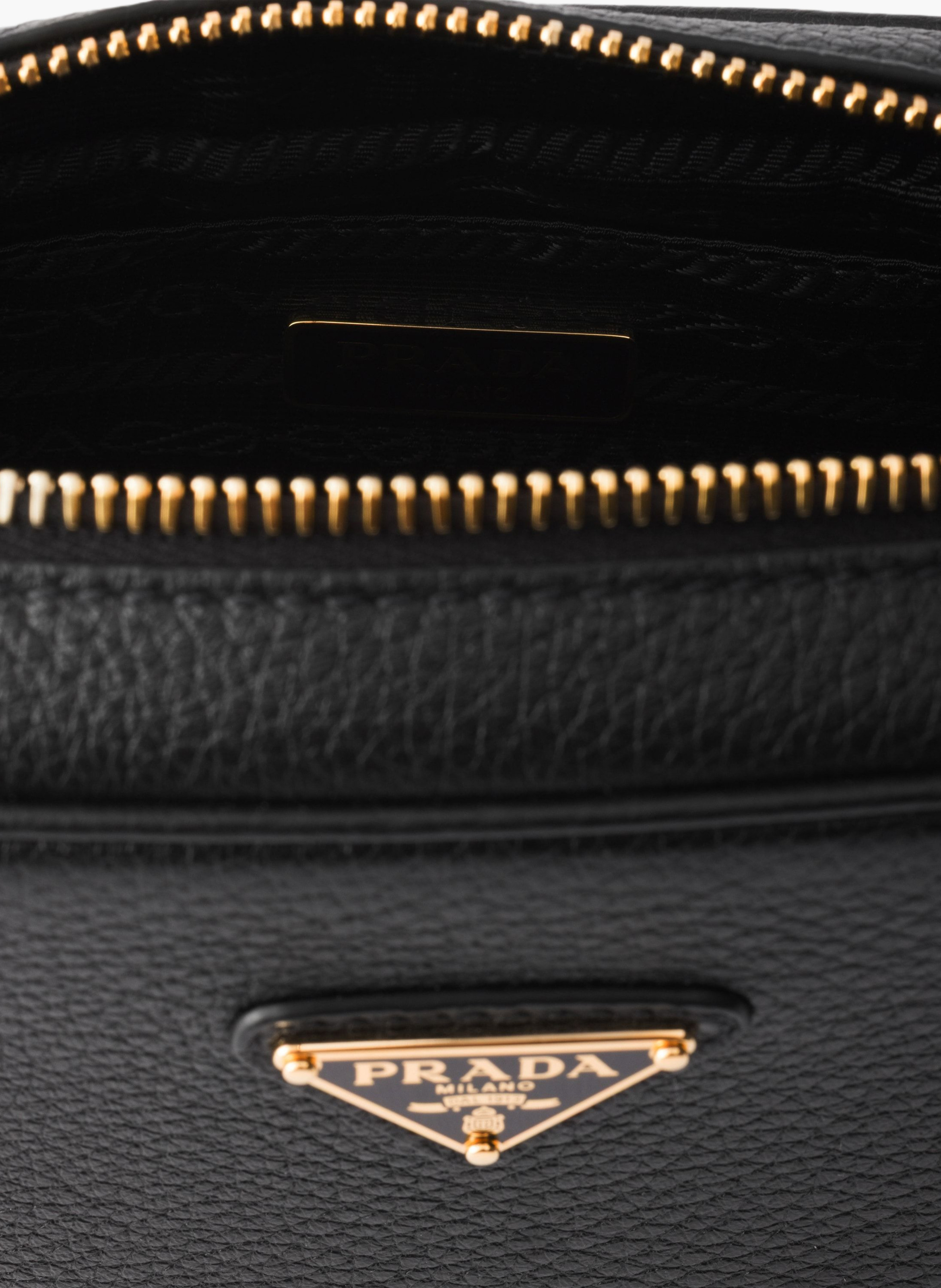 Mini sac en cuir PRADA Noir