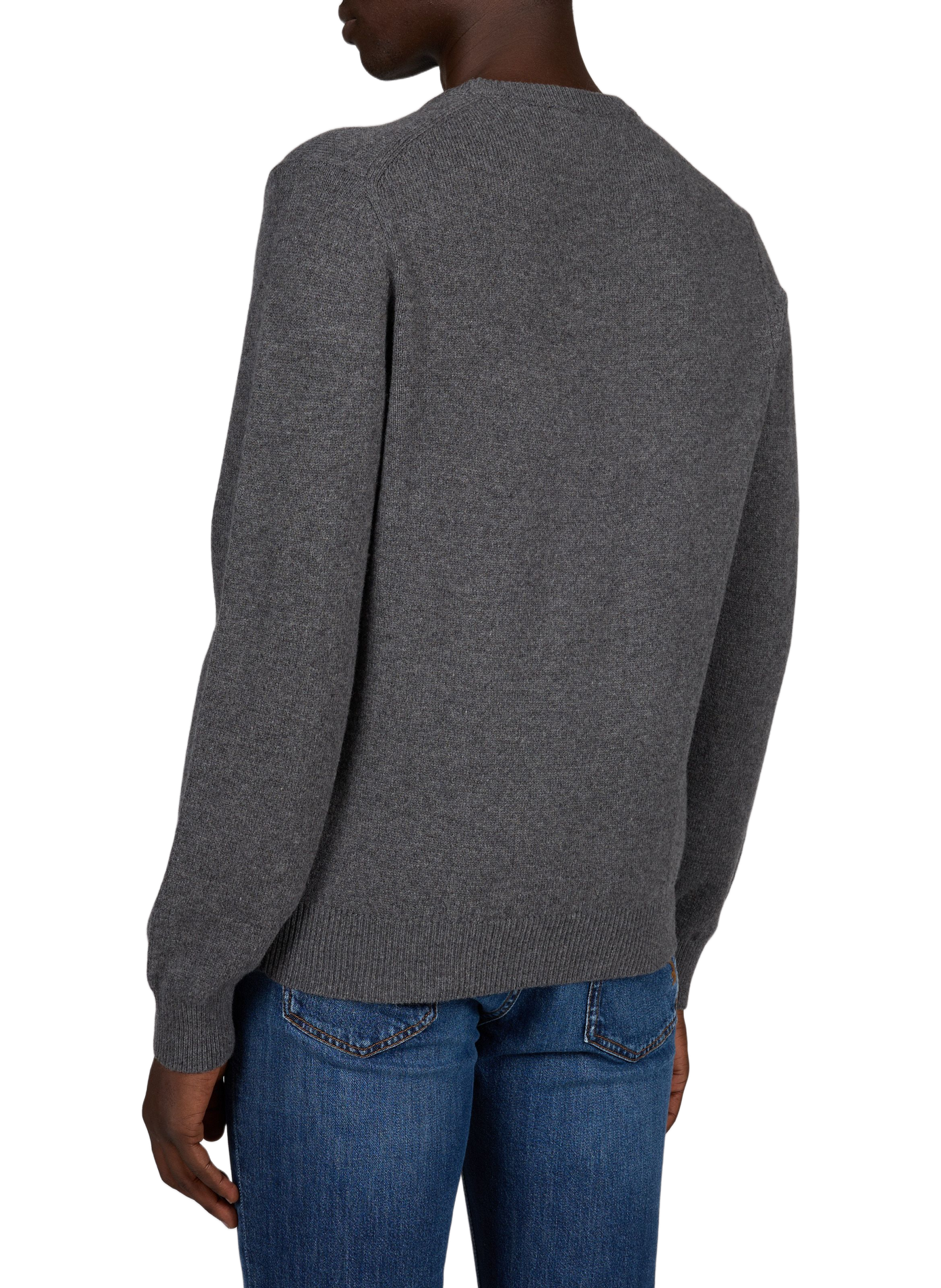 Straight wool jumper | Grey HACKETT Men