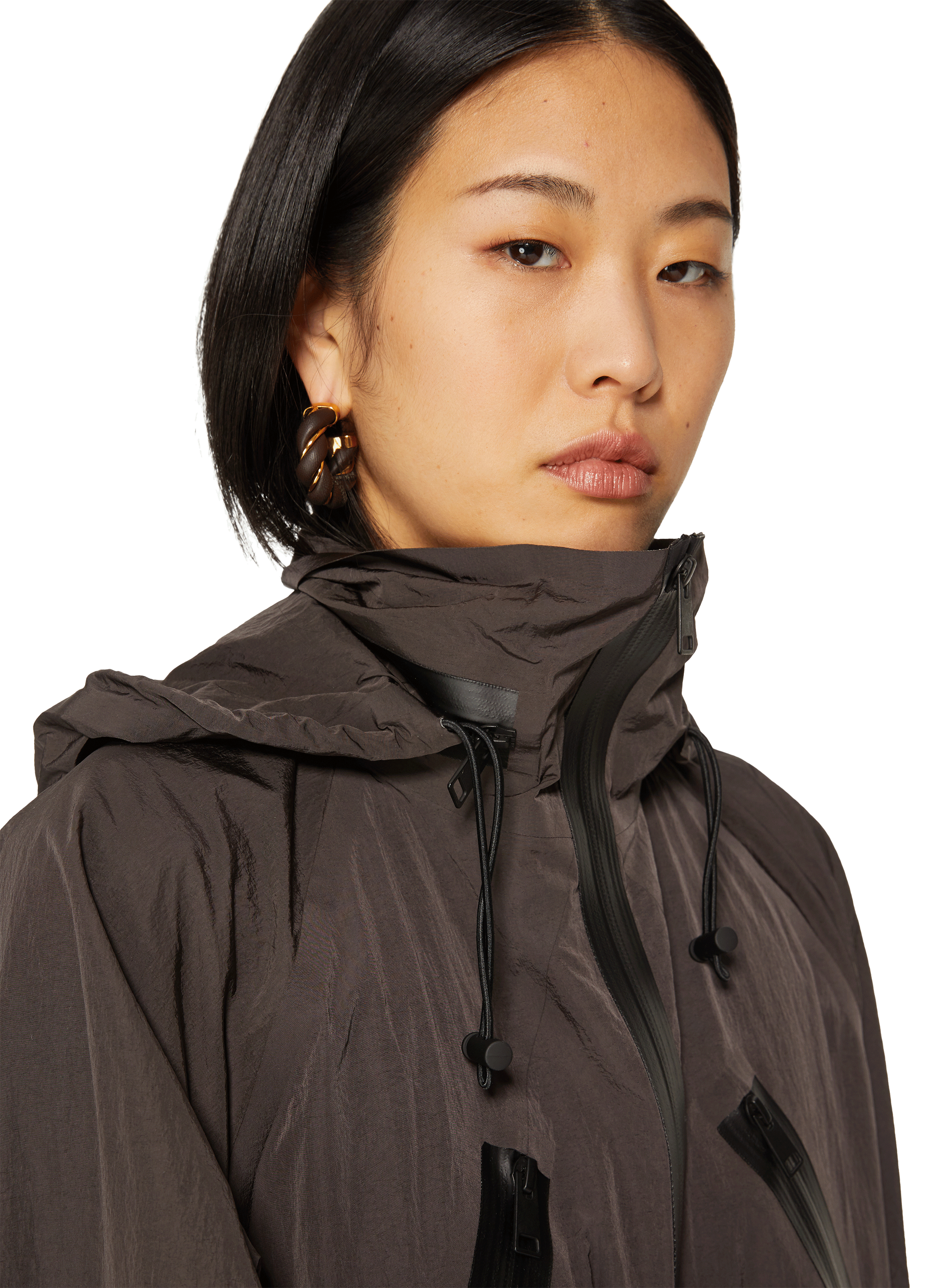 Veste longue imperméable BOTTEGA VENETA Marron