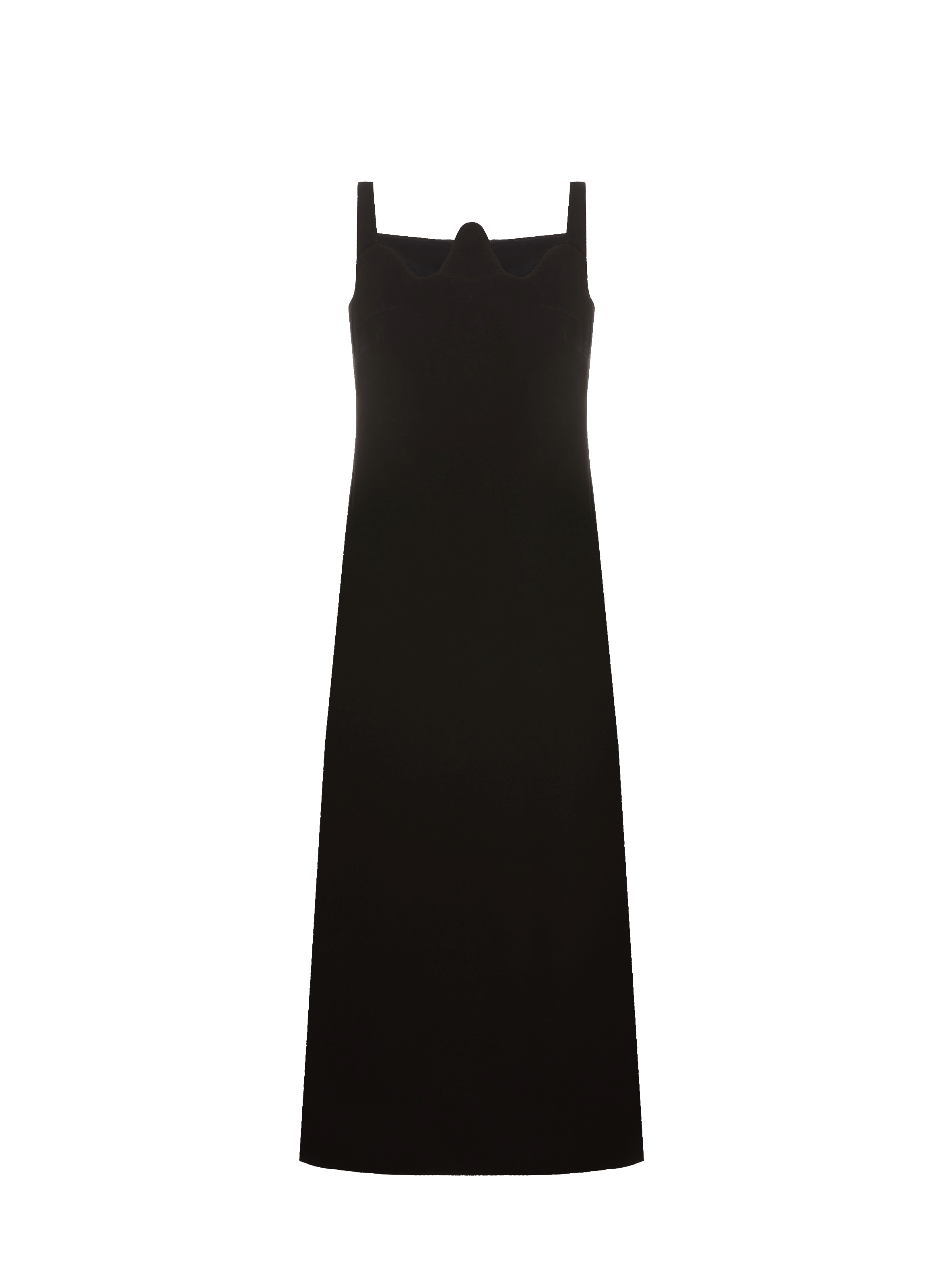 TIBI Straight midi dress Black