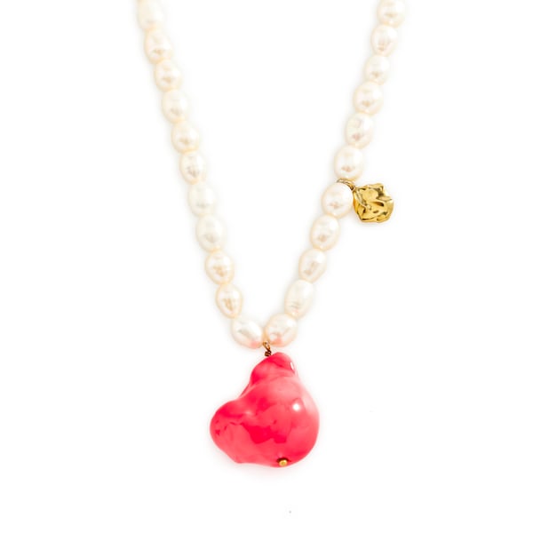 Collier ras de cou en perles