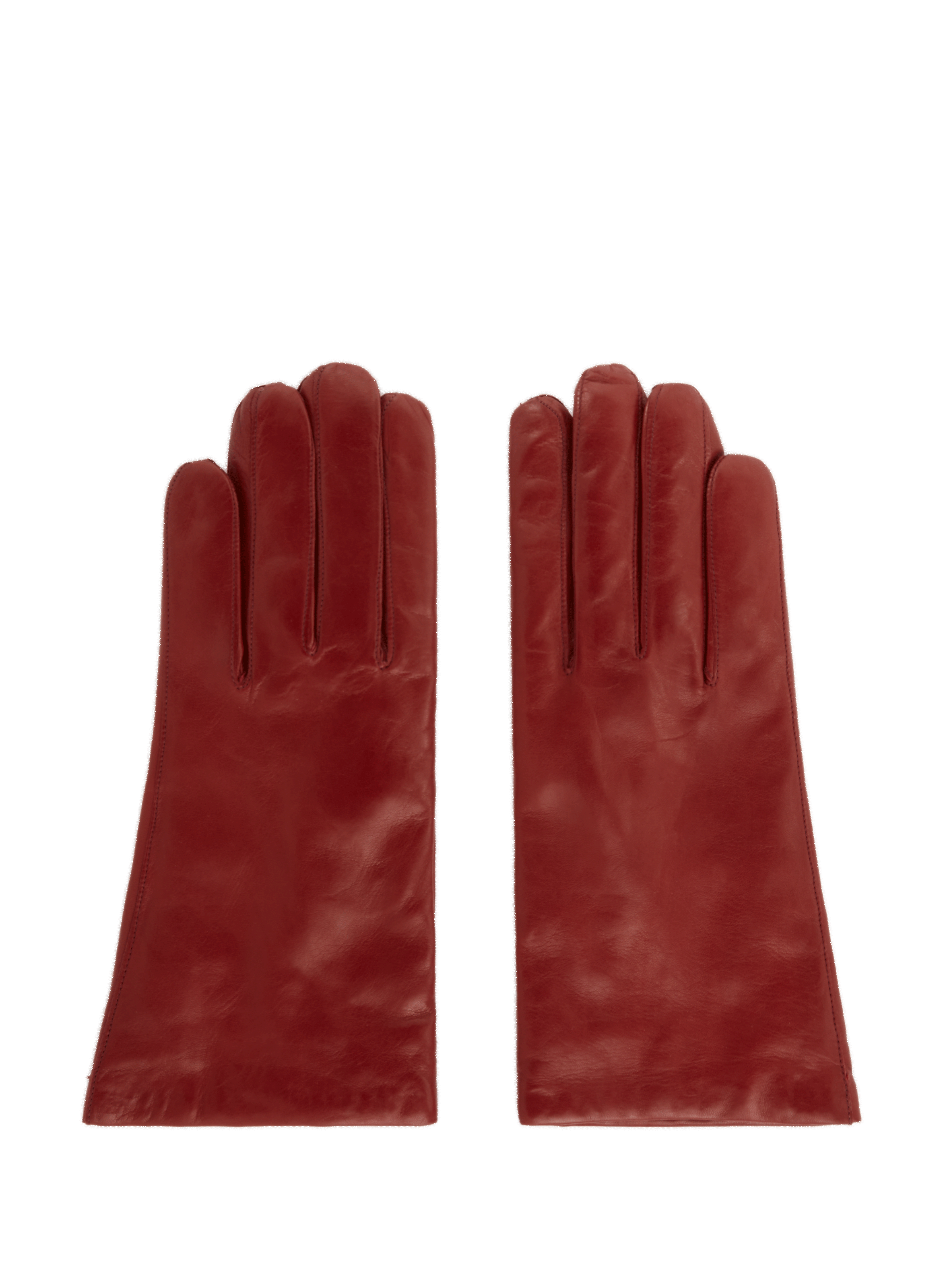 Gants en cuir et cachemire