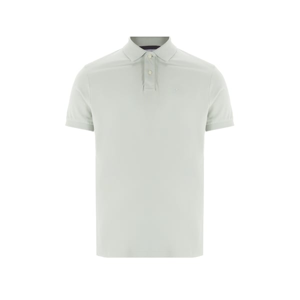 Polo à logo en coton piqué