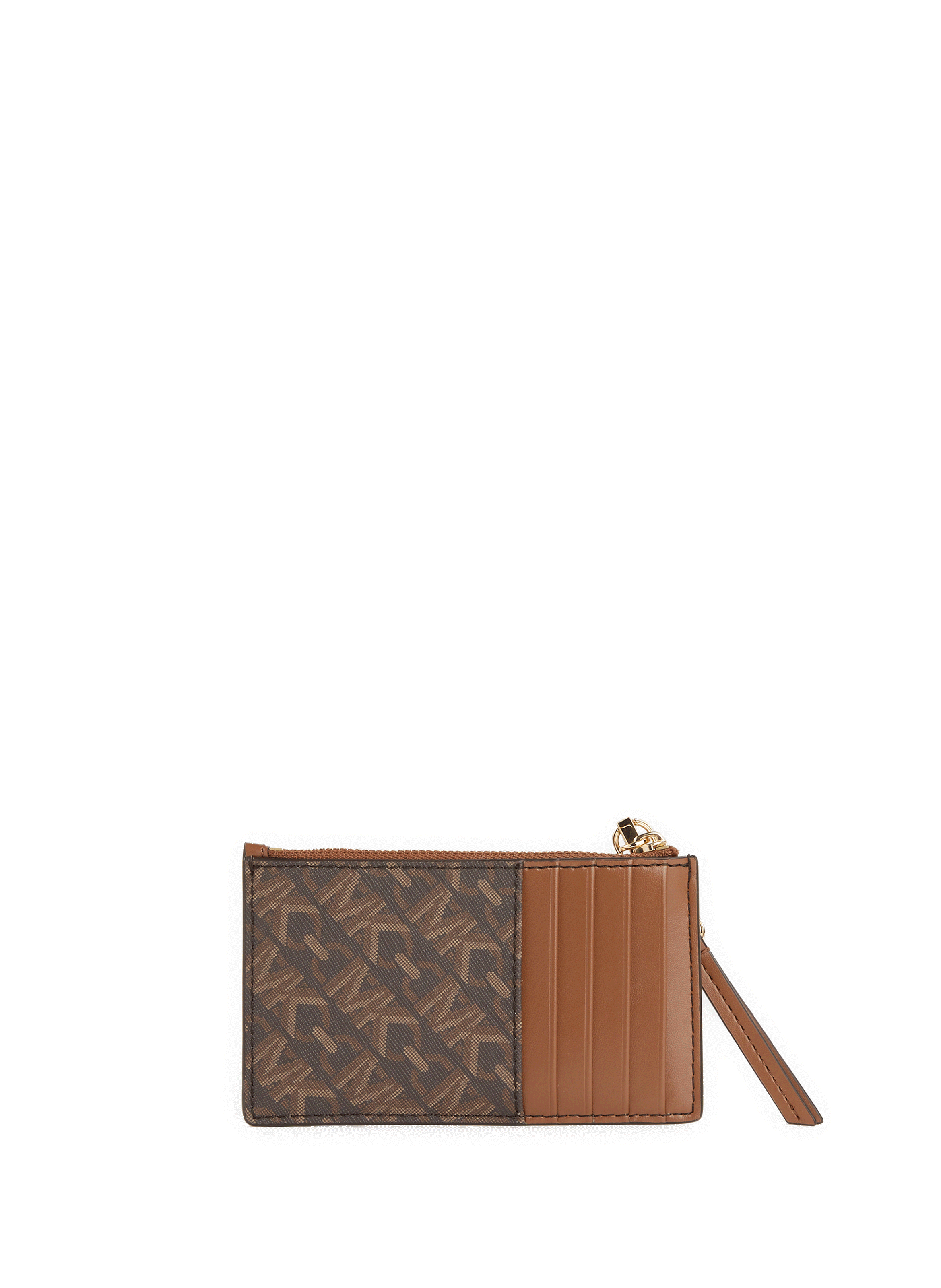 Porte-cartes imprimé monogramme