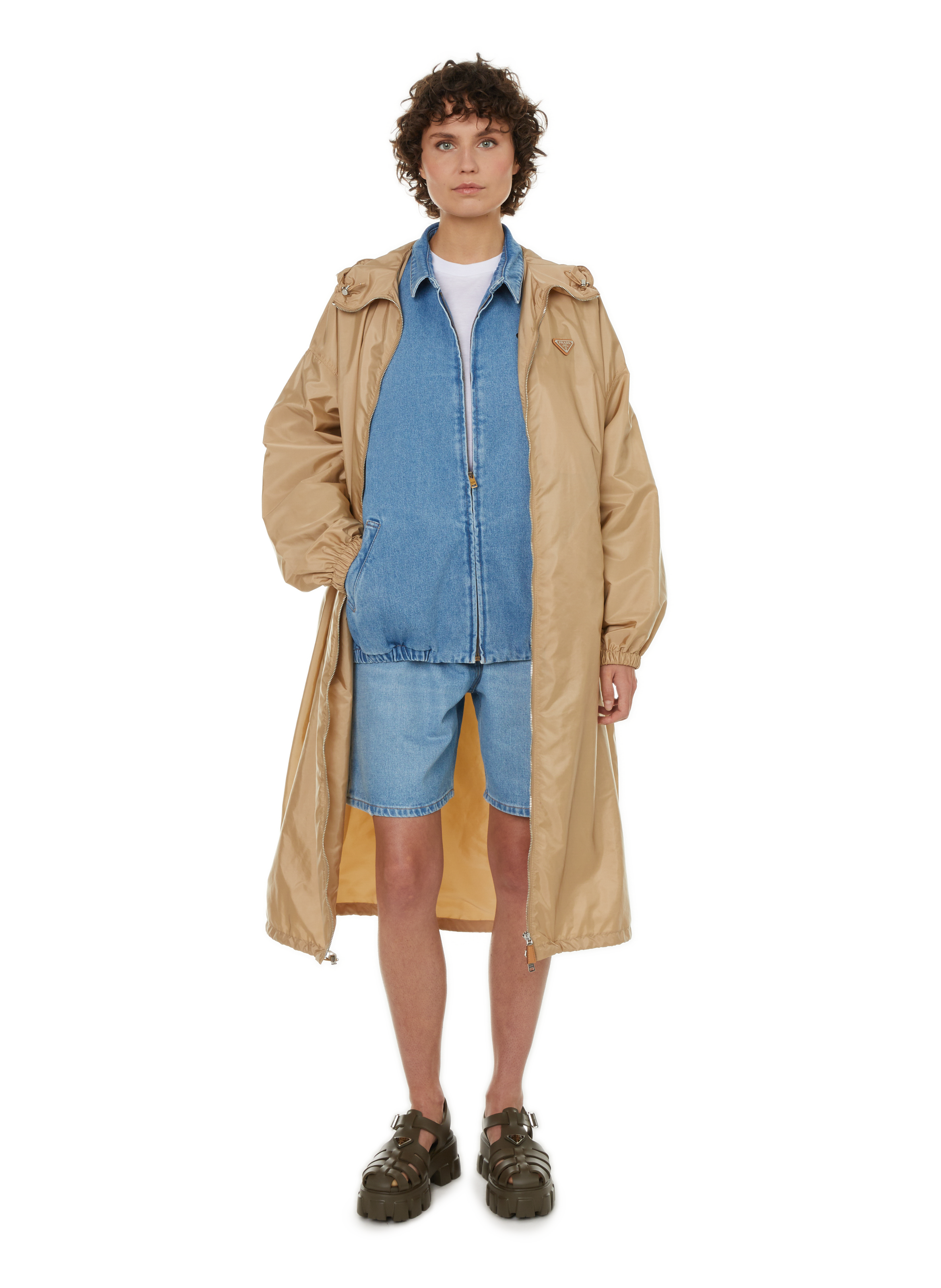 Waterproof jacket PRADA Beige