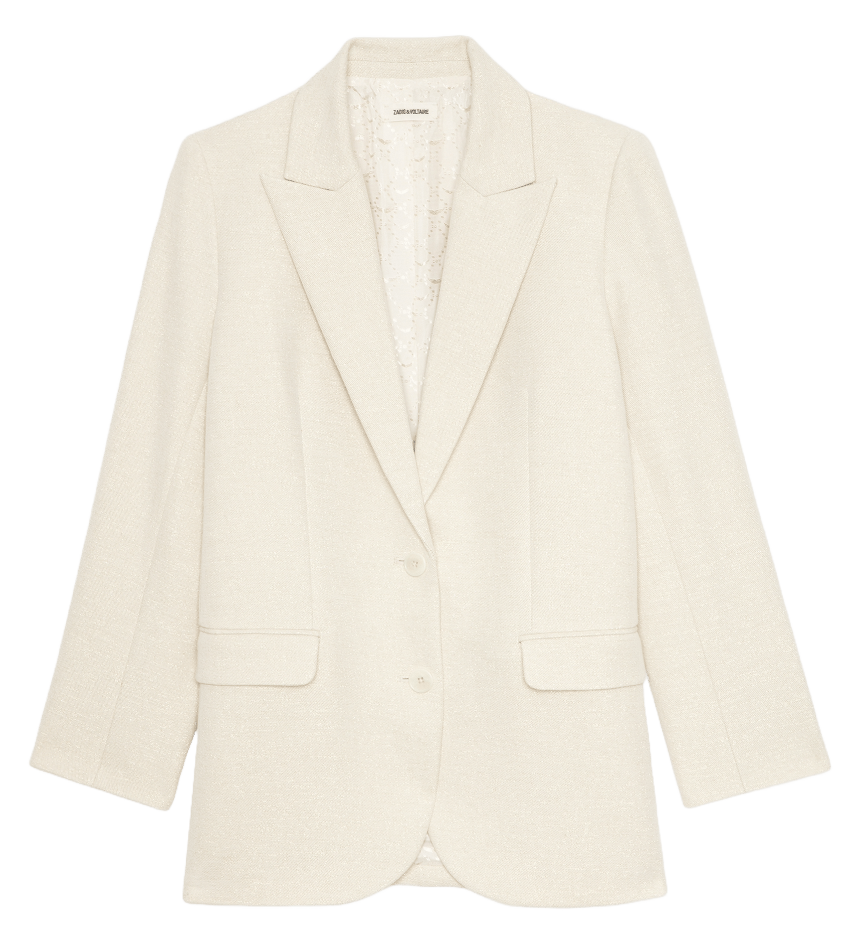 Veste de tailleur en coton mélangé viva ZADIG&VOLTAIRE Beige