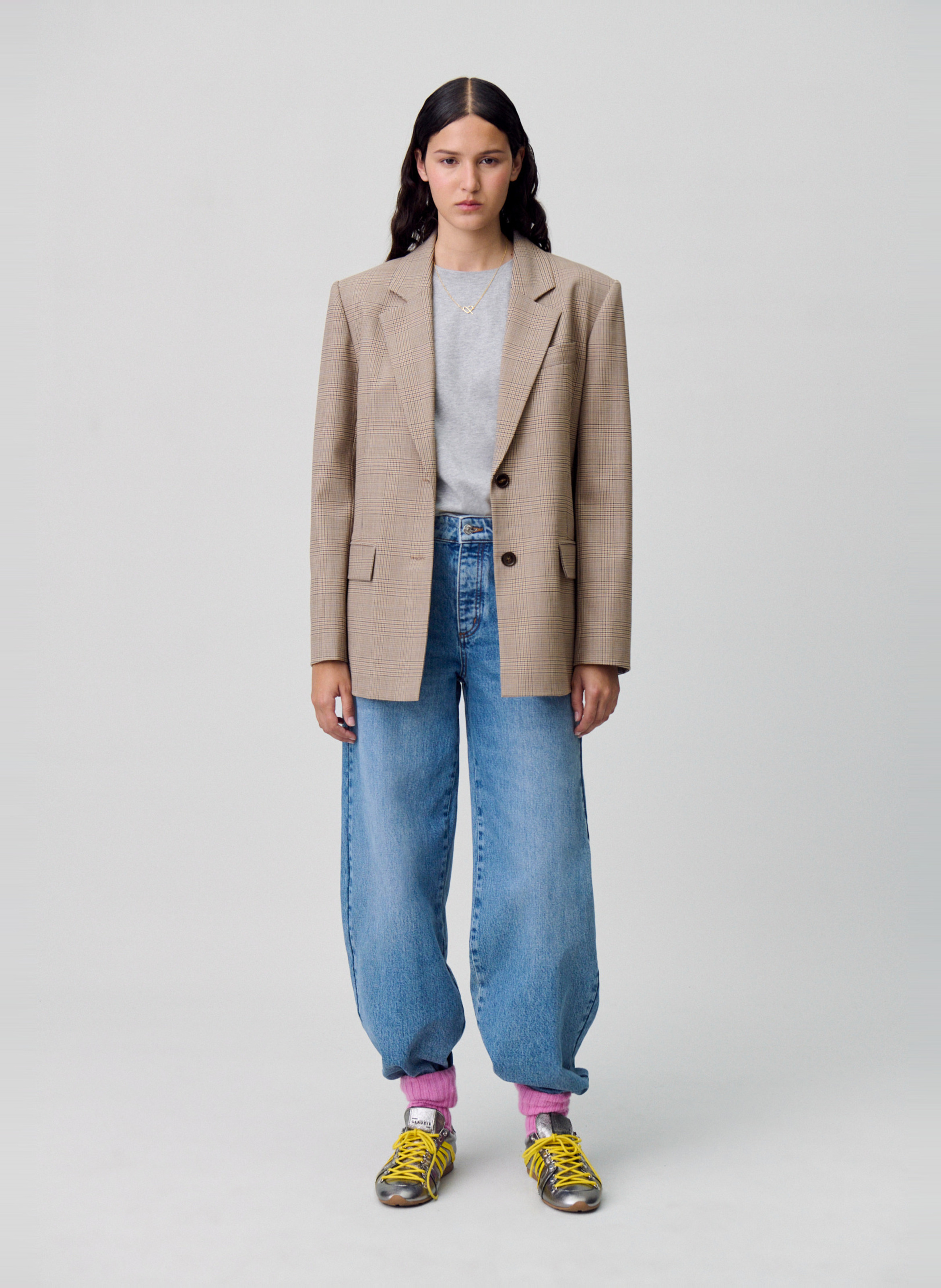 Veste de tailleur à carreaux CLAUDIE PIERLOT Multicolore