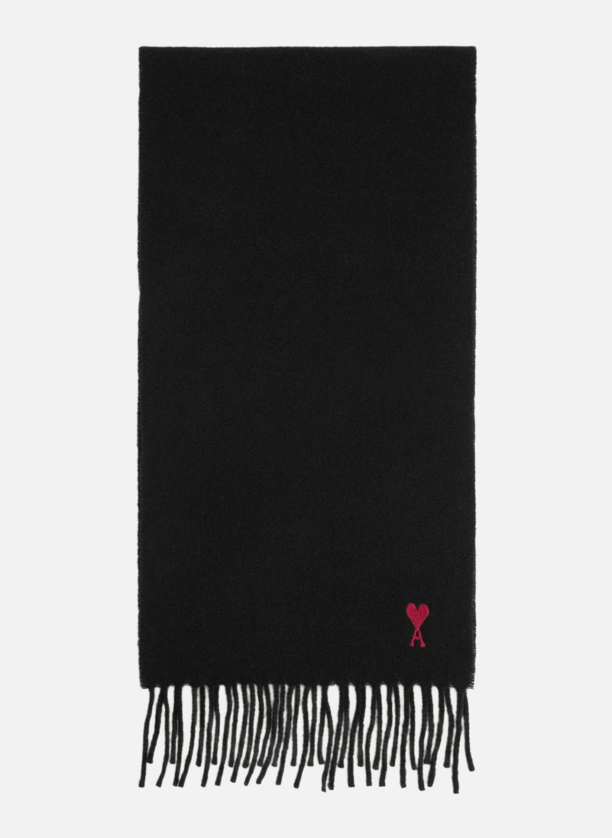 Echarpe ami de coeur rouge unisexe AMI PARIS Noir