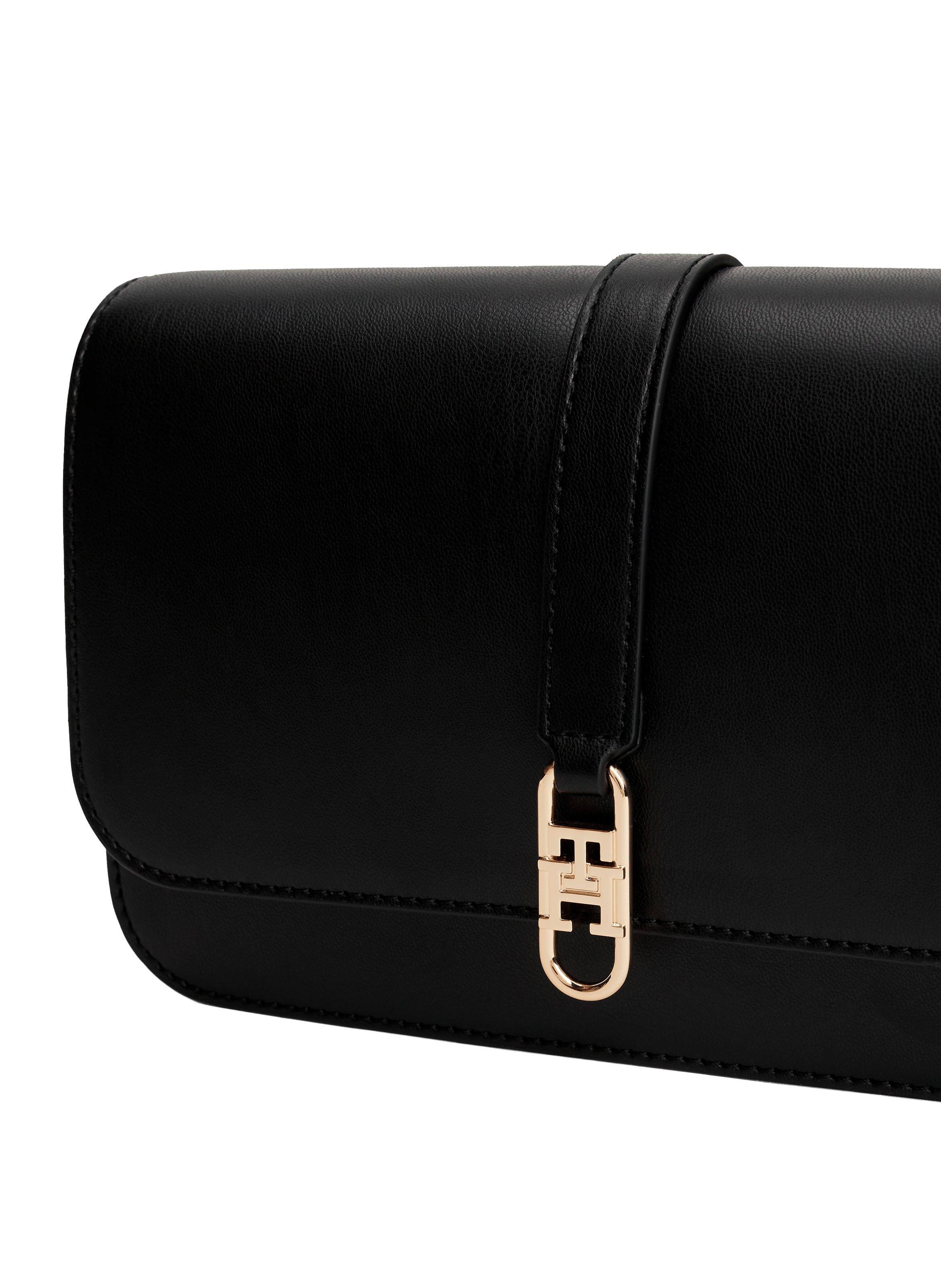 Sac bandoulière à rabat  TOMMY HILFIGER Noir