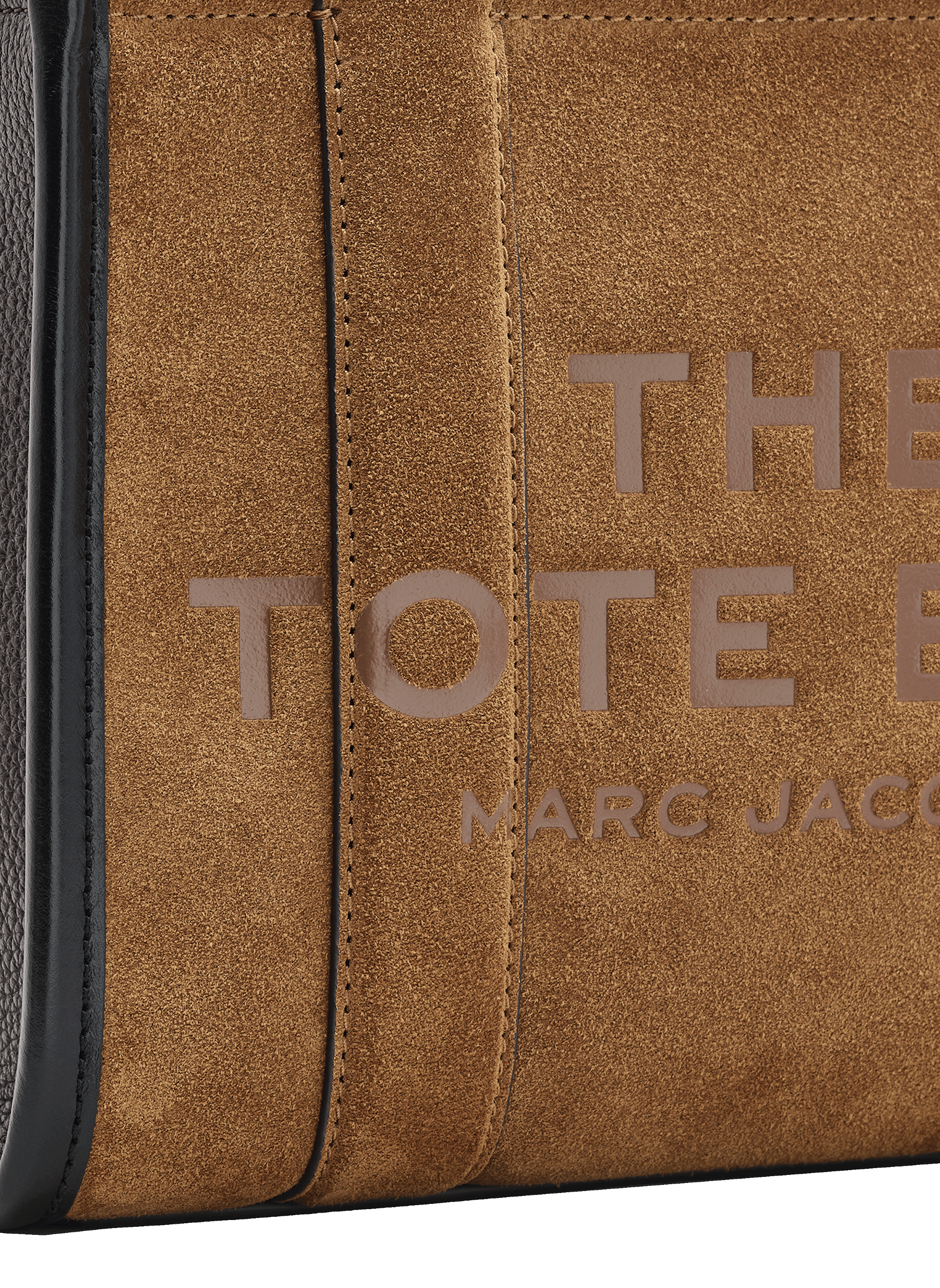 Sac cabas The Tote Bag en daim MARC JACOBS Marron