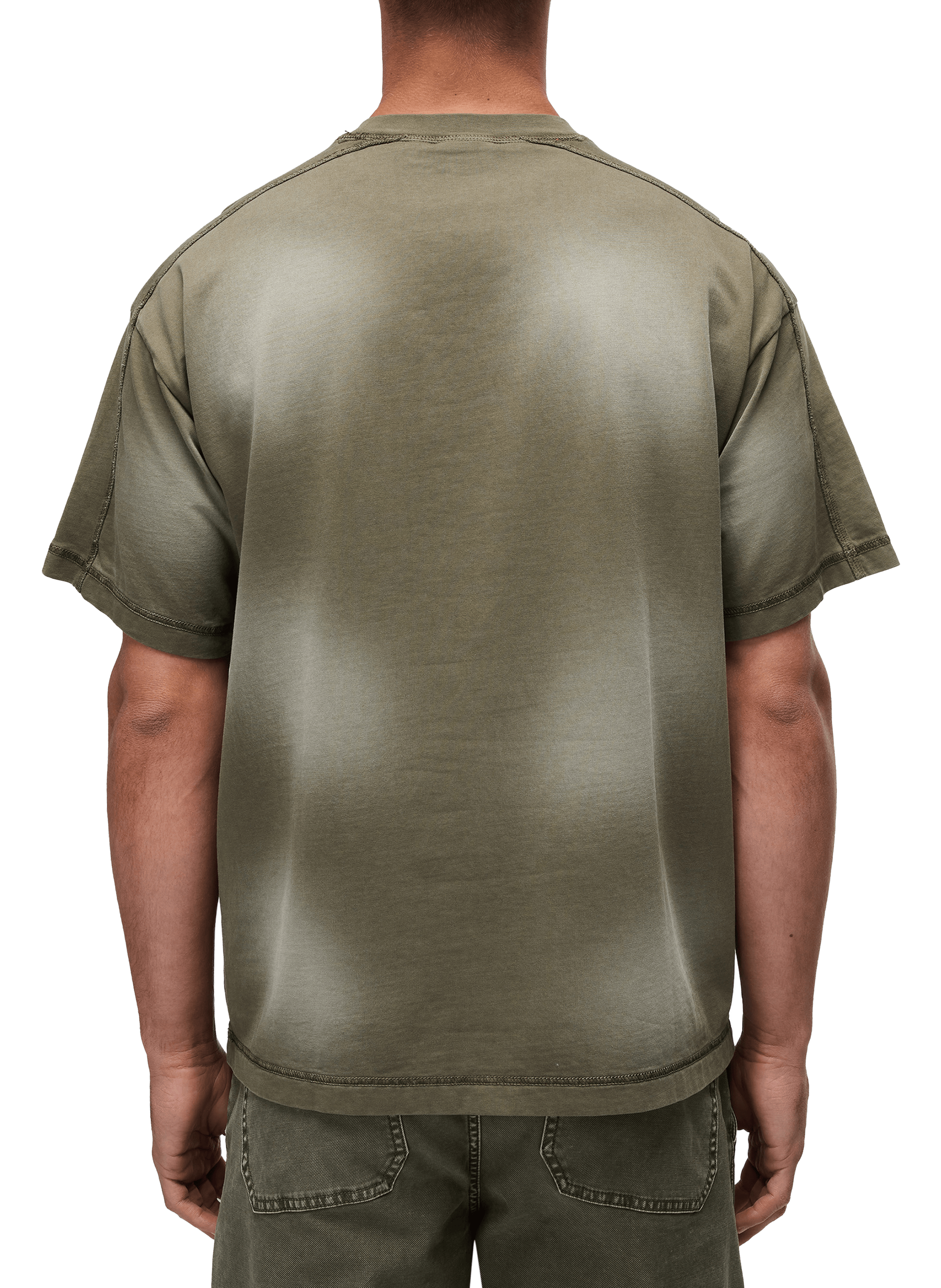 Faded cotton T-shirt NAPAPIJRI Green