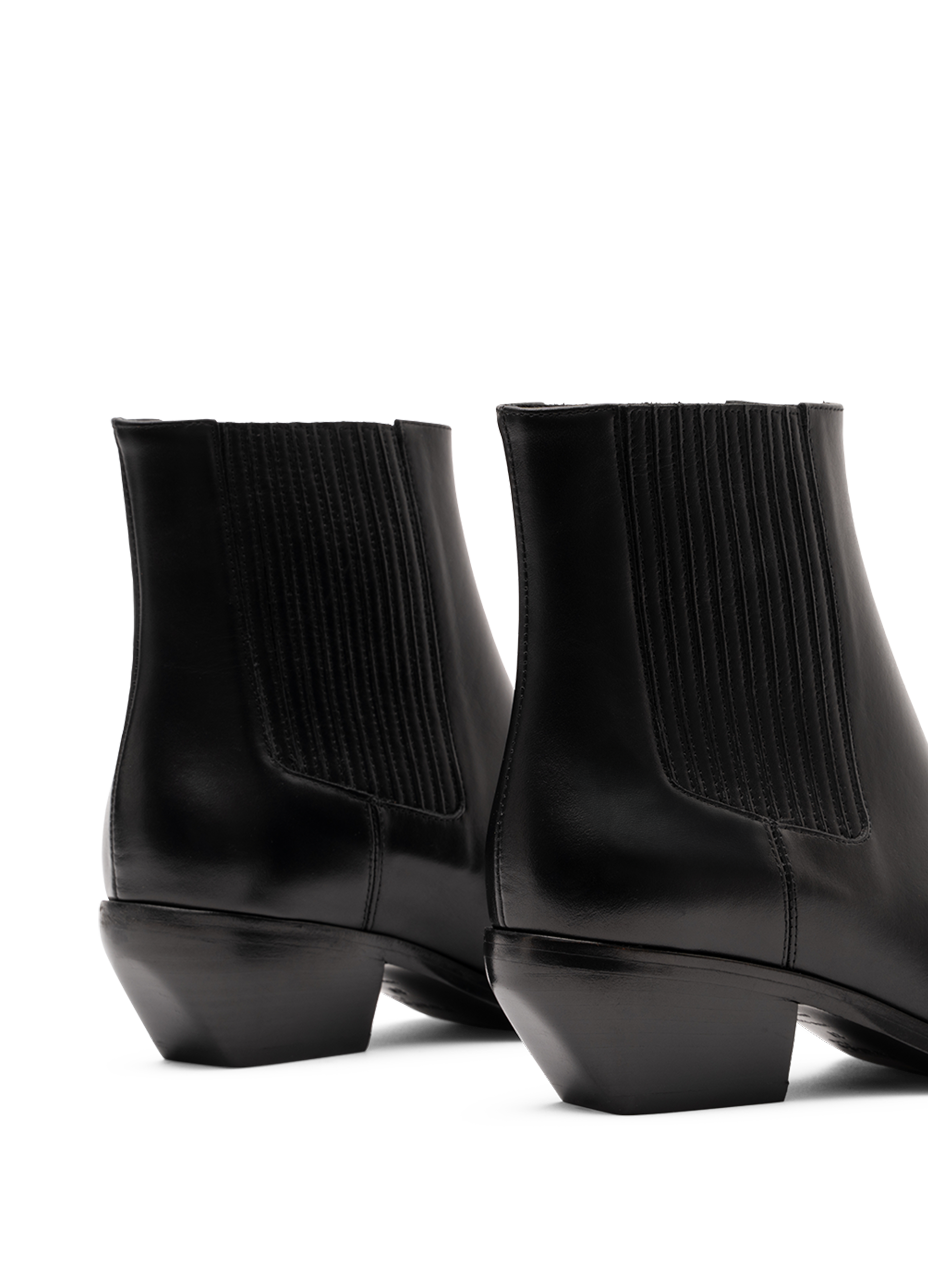 Bottines kira en veau lisse PARALLELE Noir