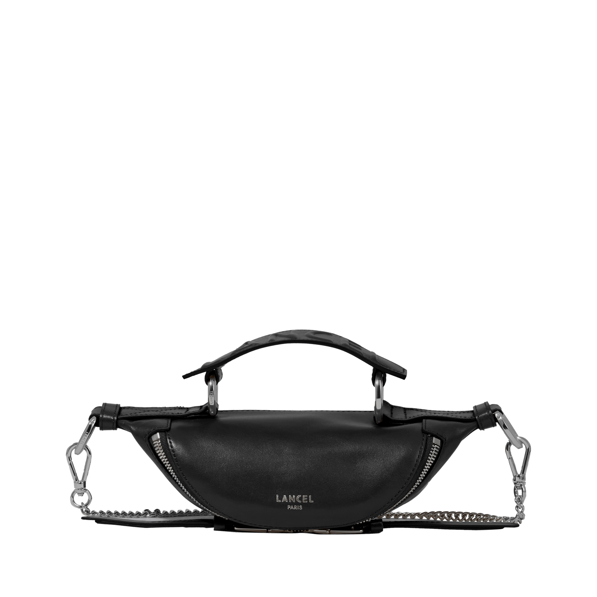 Mini sac porté croisé - origami de lancel  Noir/nickel