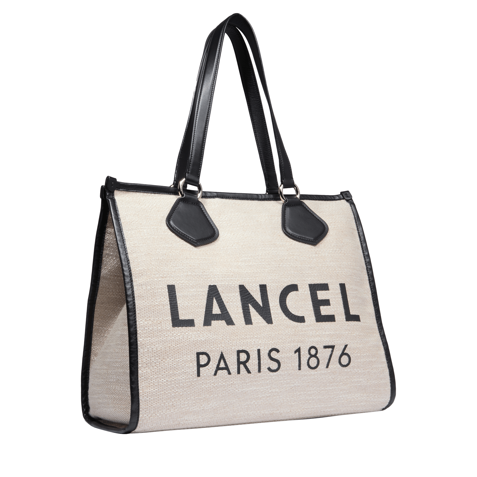 Sac cabas zippé l lancel summer tote LANCEL Beige