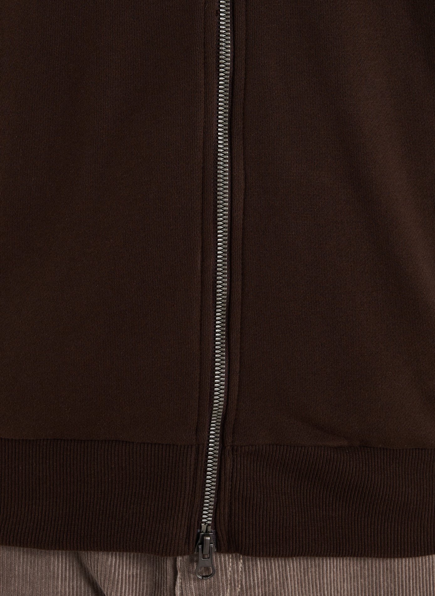Sweatshirt à glissière en coton LA MARTINA Marron