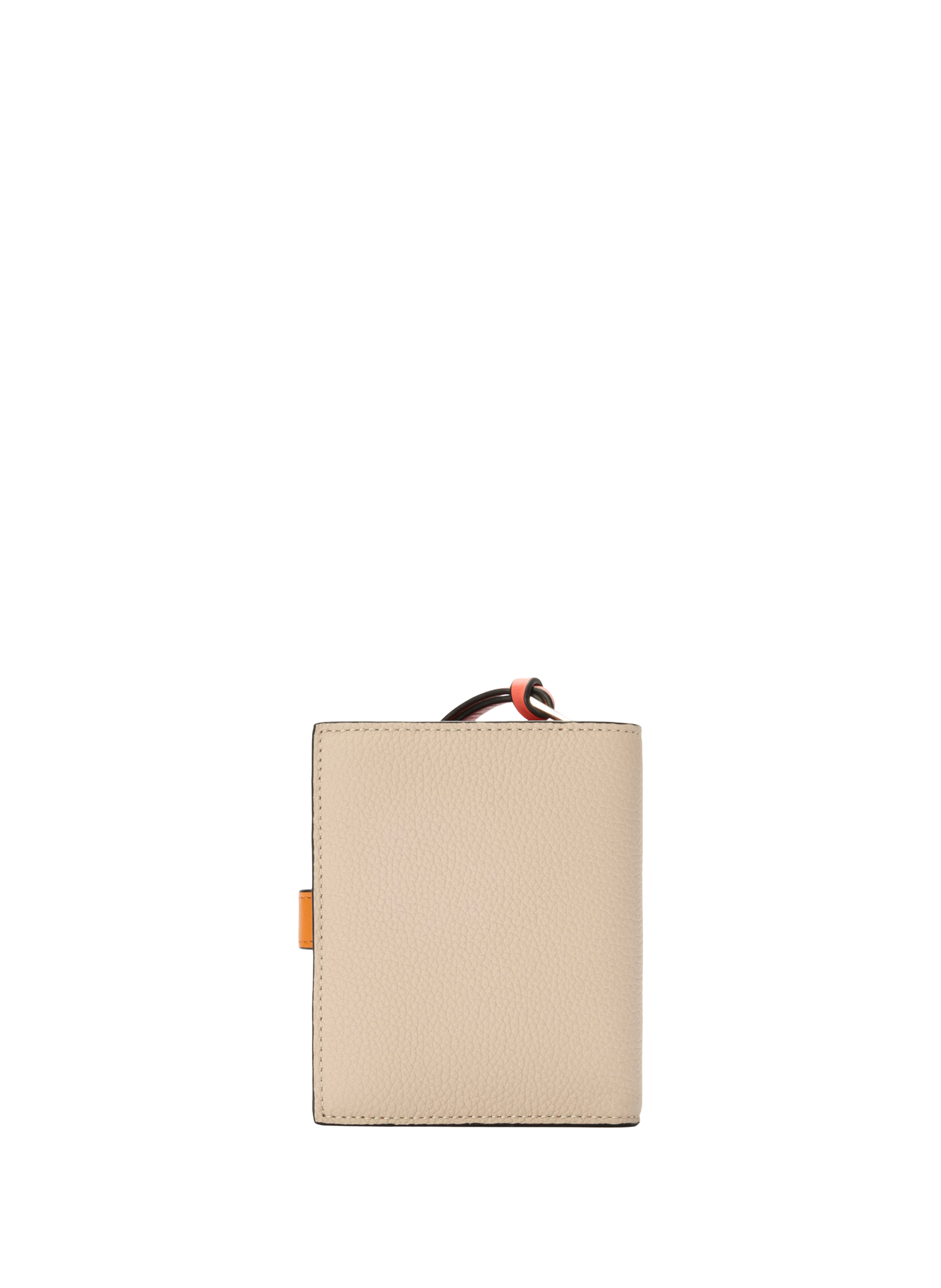 Compact zip-around wallet in soft grained calfskin leather LOEWE Beige