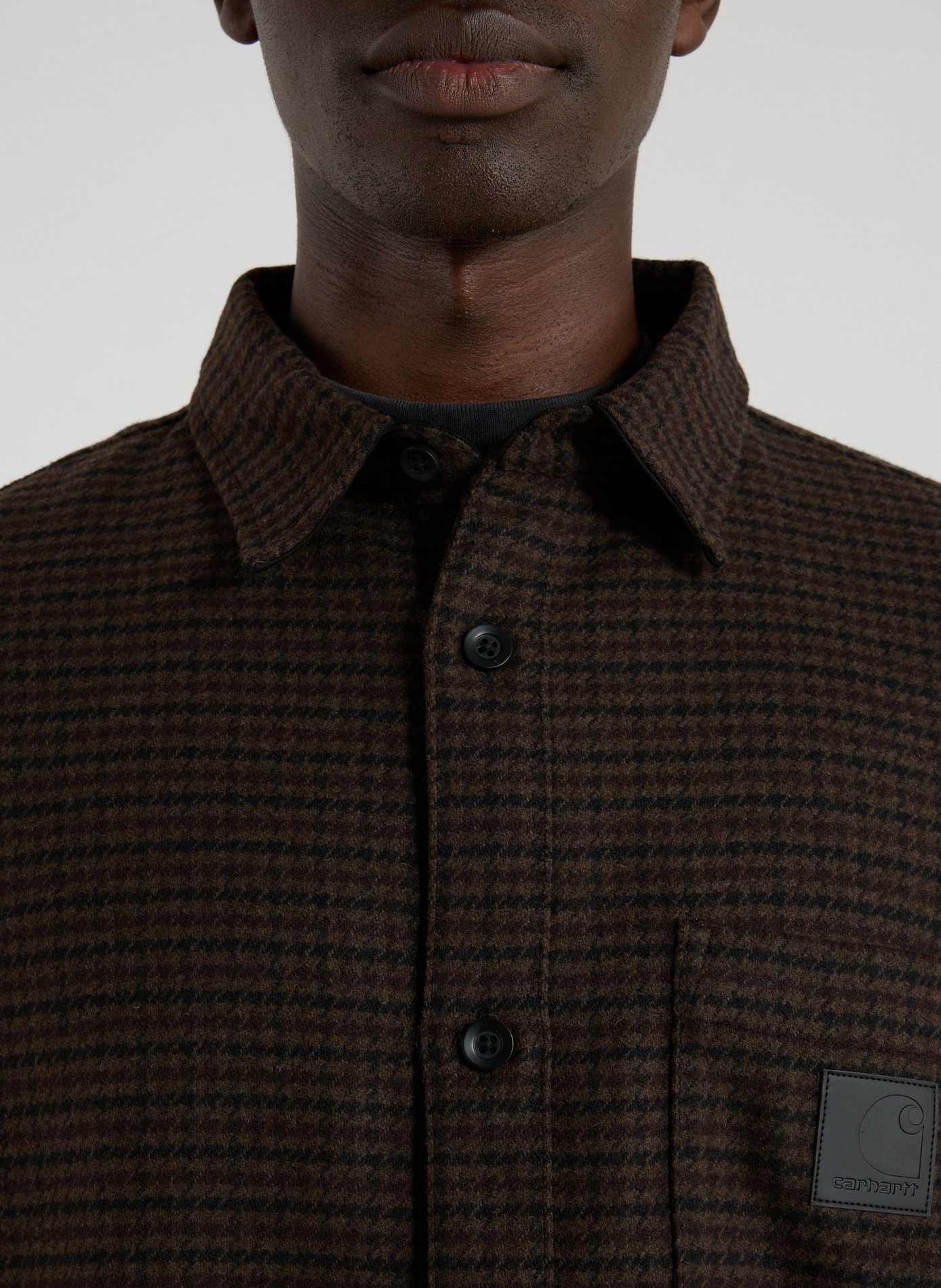 Wool-blend shirt CARHARTT WIP Brown