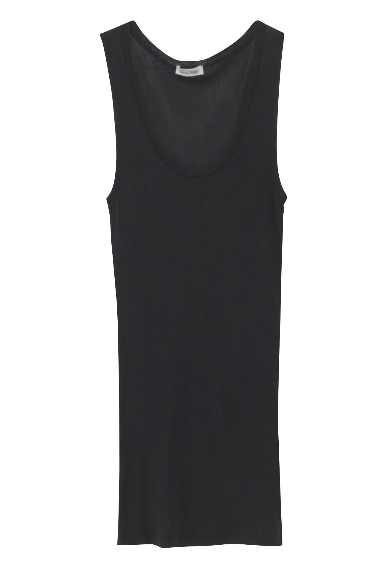 Débardeur à col rond en coton Massachusetts AMERICAN VINTAGE Noir