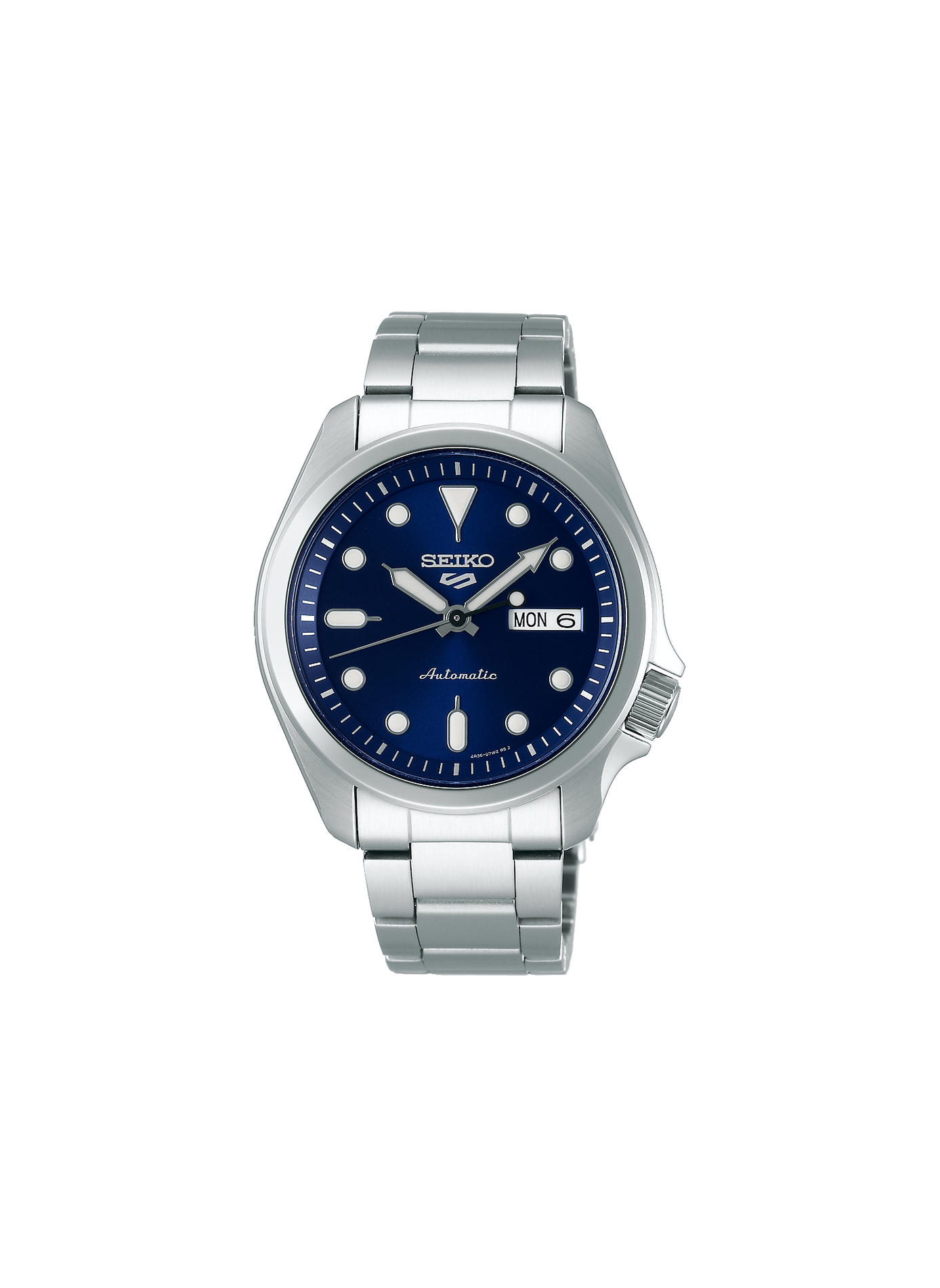 Montre Seiko 5 en acier inoxydable SEIKO Bleu