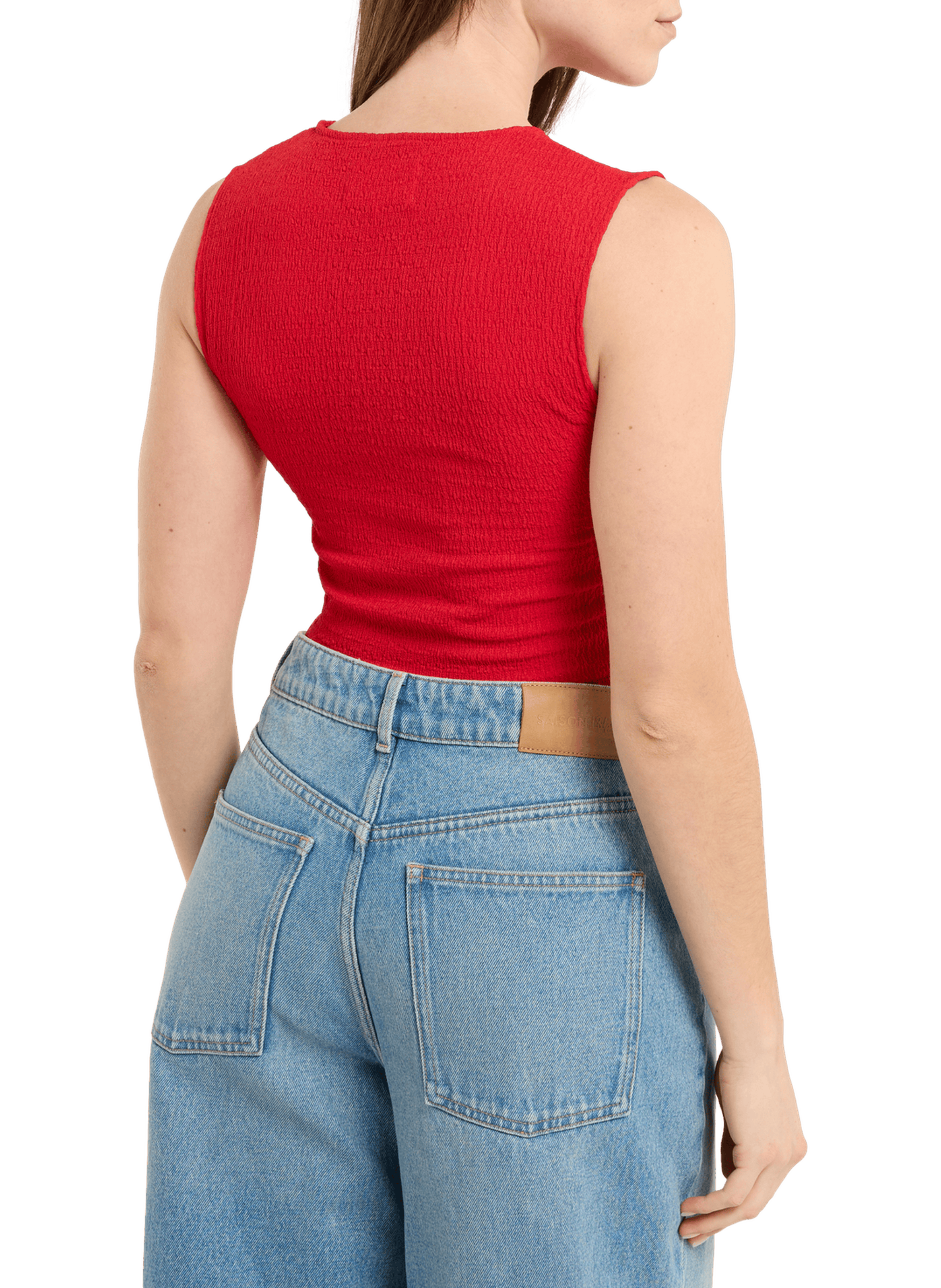 Débardeur smock Ajo SAISON 1865 Rouge