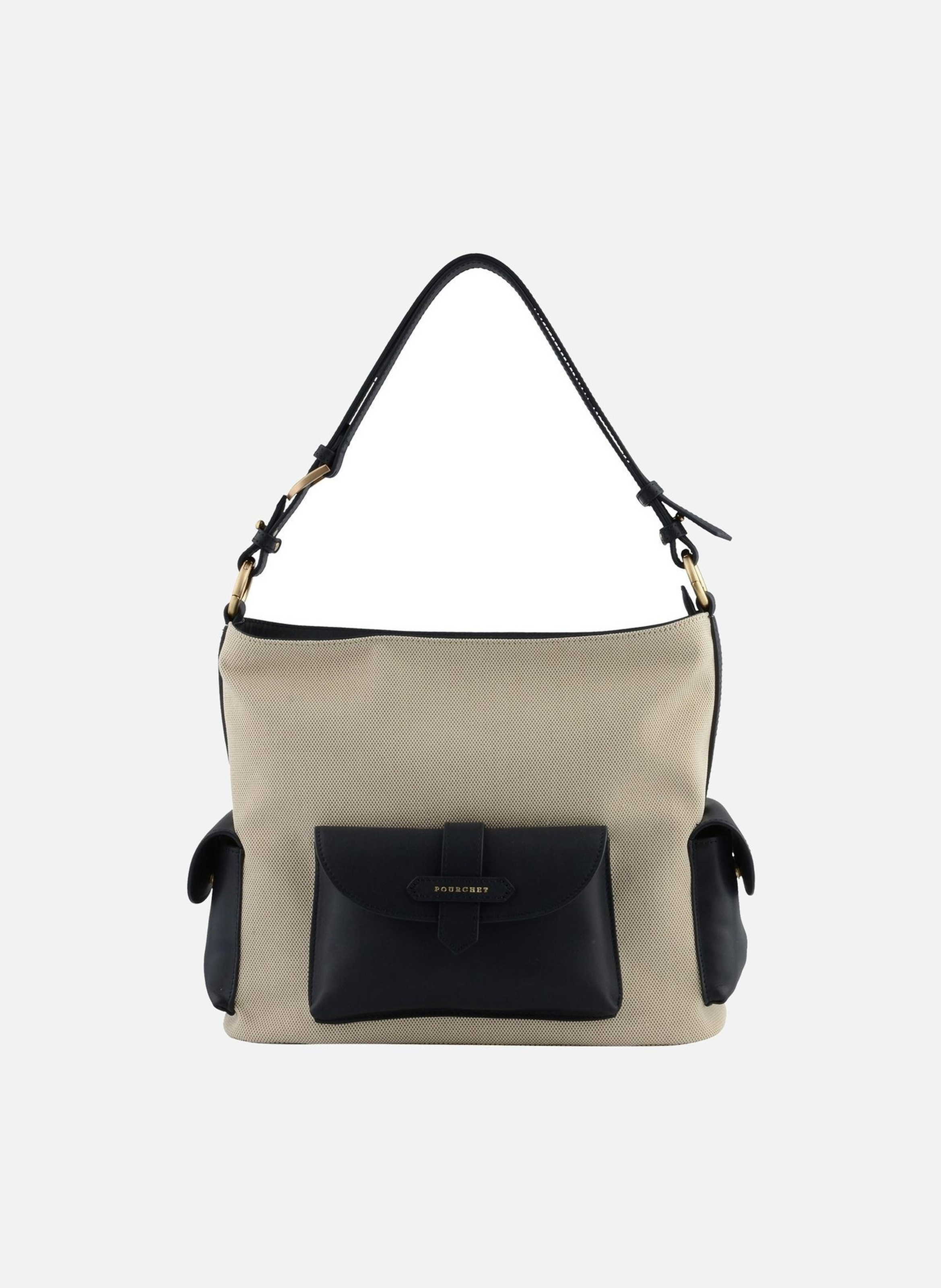 Reporter coton | sac porté épaule POURCHET Bleu