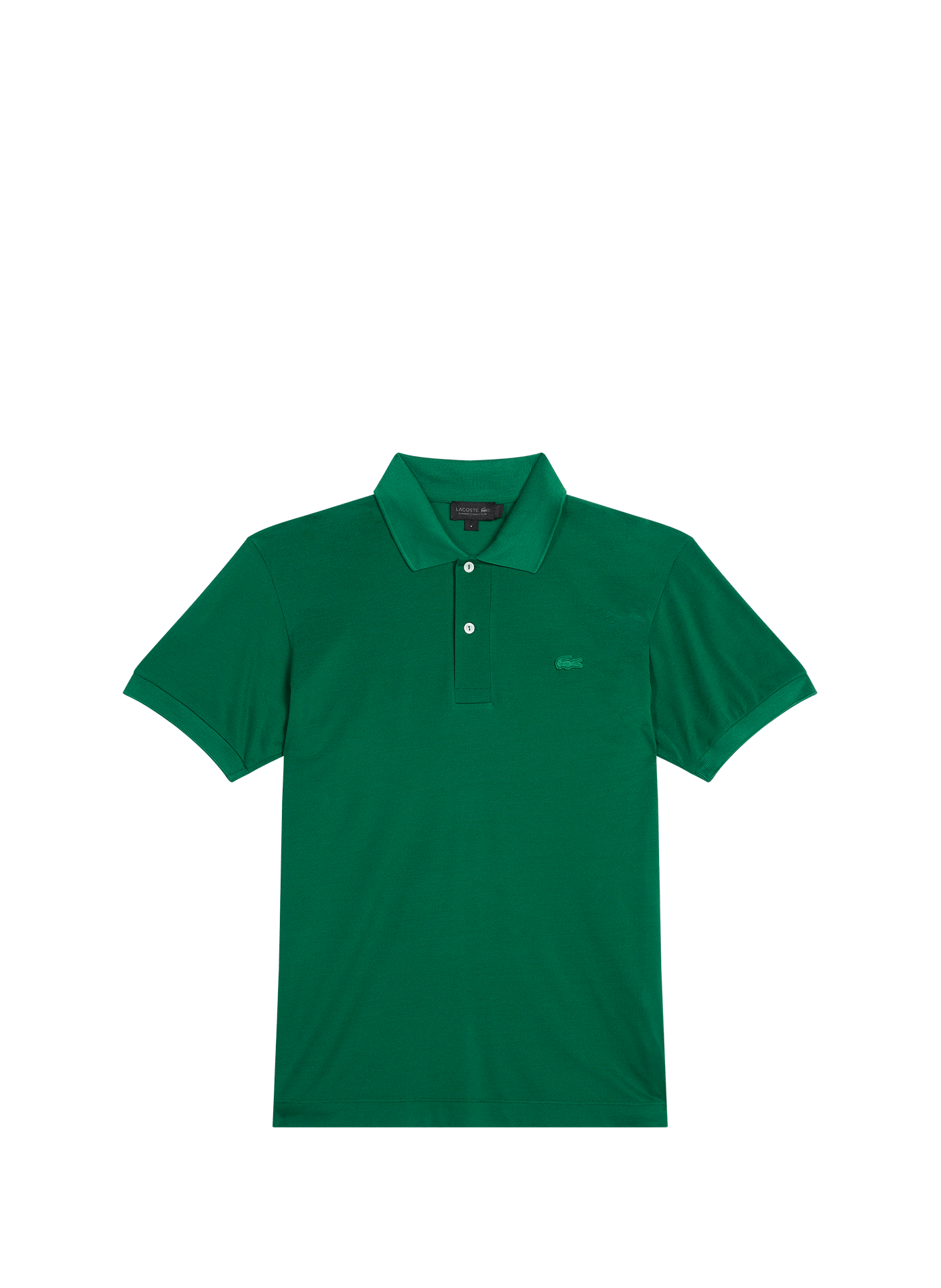 Polo a maniche corte con logo in seta LACOSTE Verde