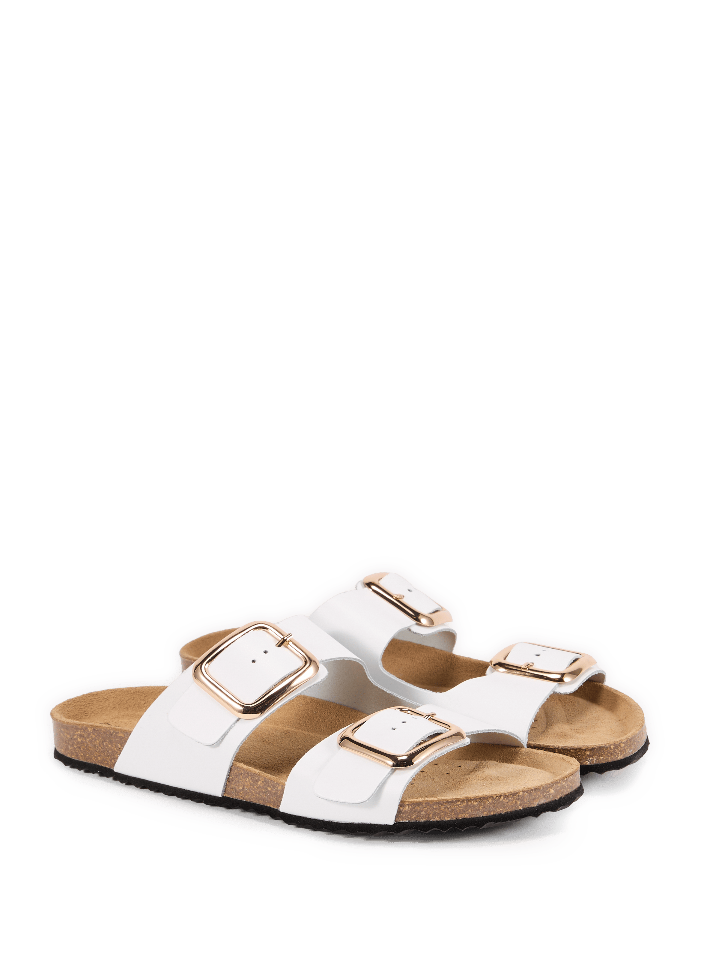 Mules Briona en cuir GEOX Blanc