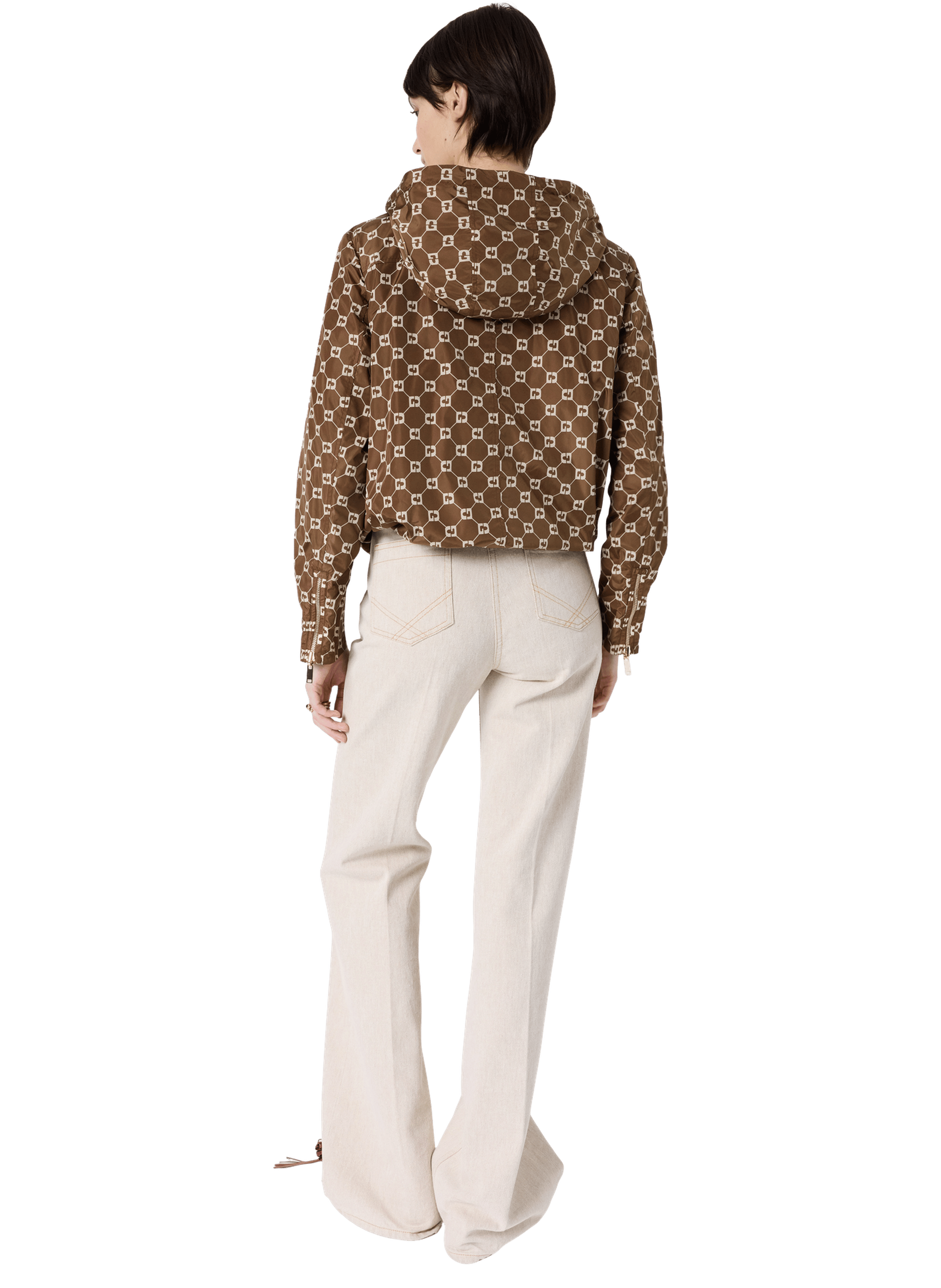 Parka courte à monogramme - juline GERARD DAREL Marron