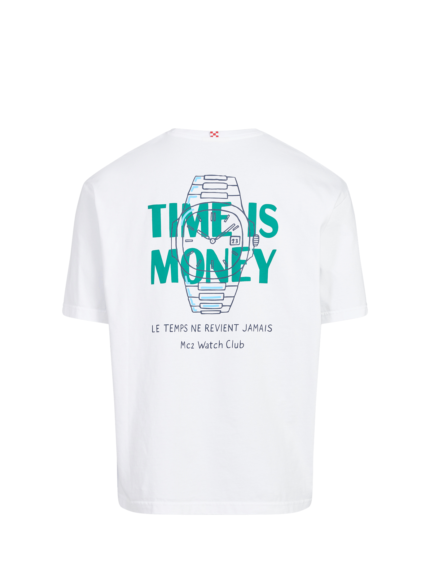 T-shirt ample sérigraphié en coton MC2 SAINT BARTH Blanc