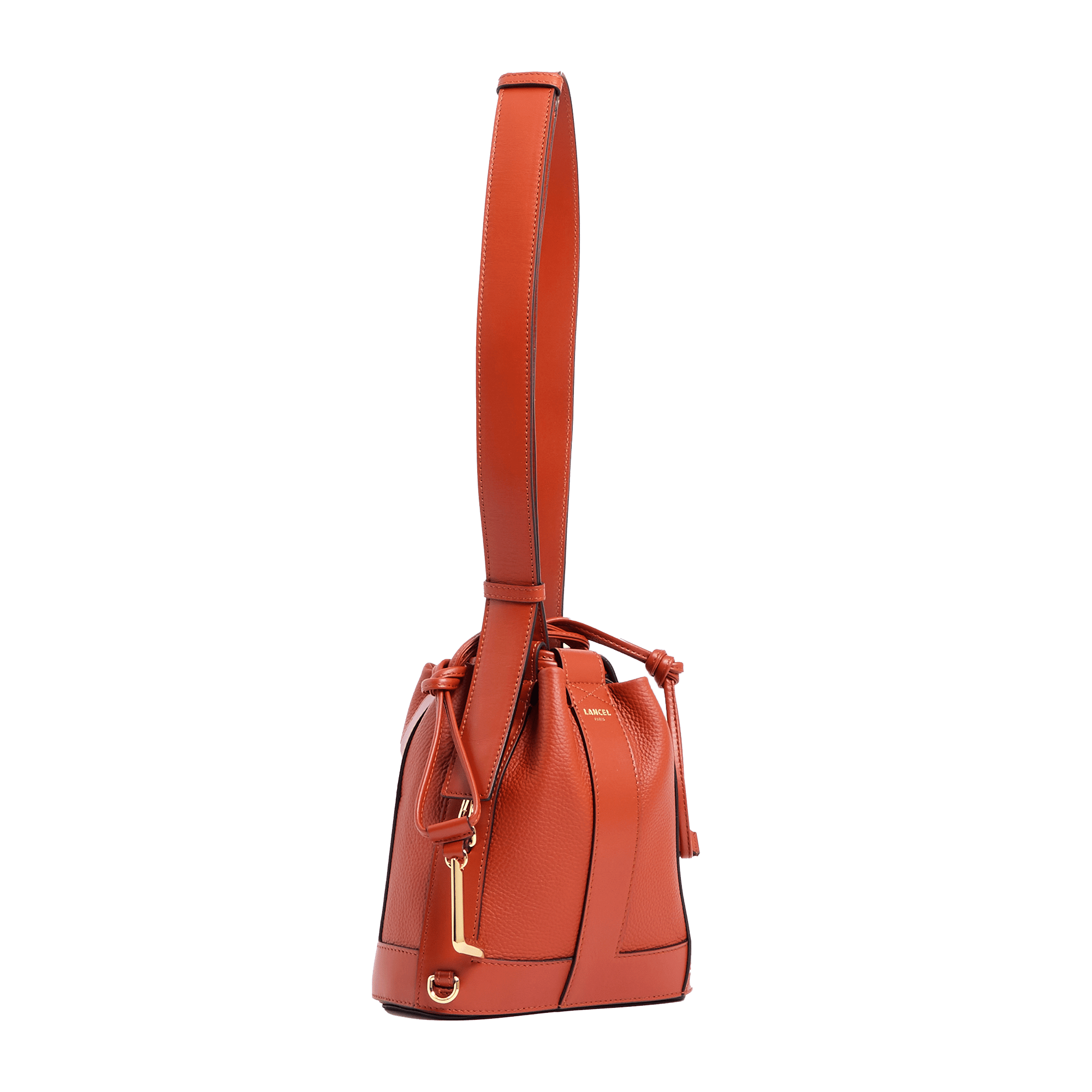 Lancel bucket bag in leather LANCEL Brown