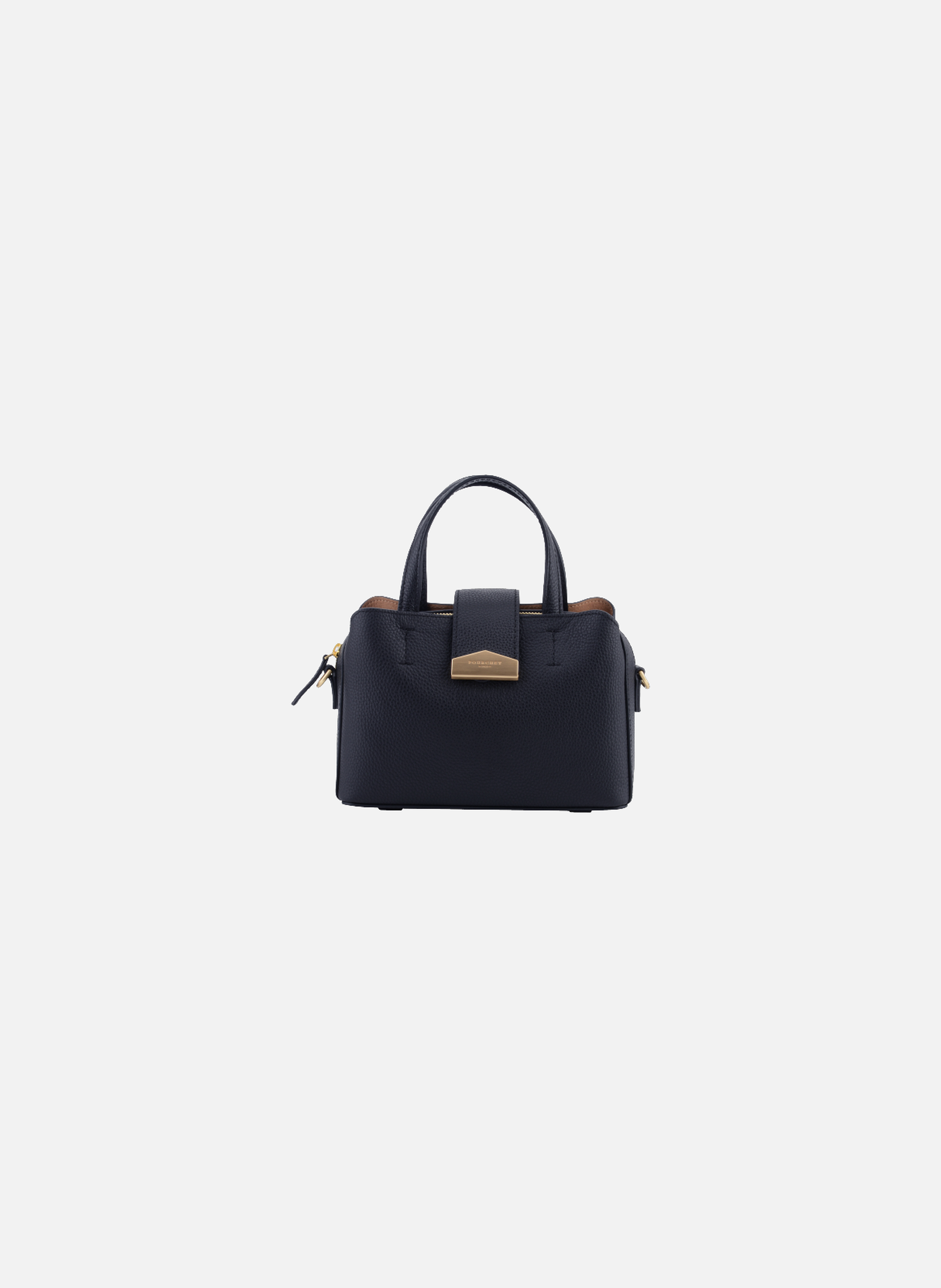 Cavalcade | sac porté épaule mm en cuir de vachette BleuPOURCHET