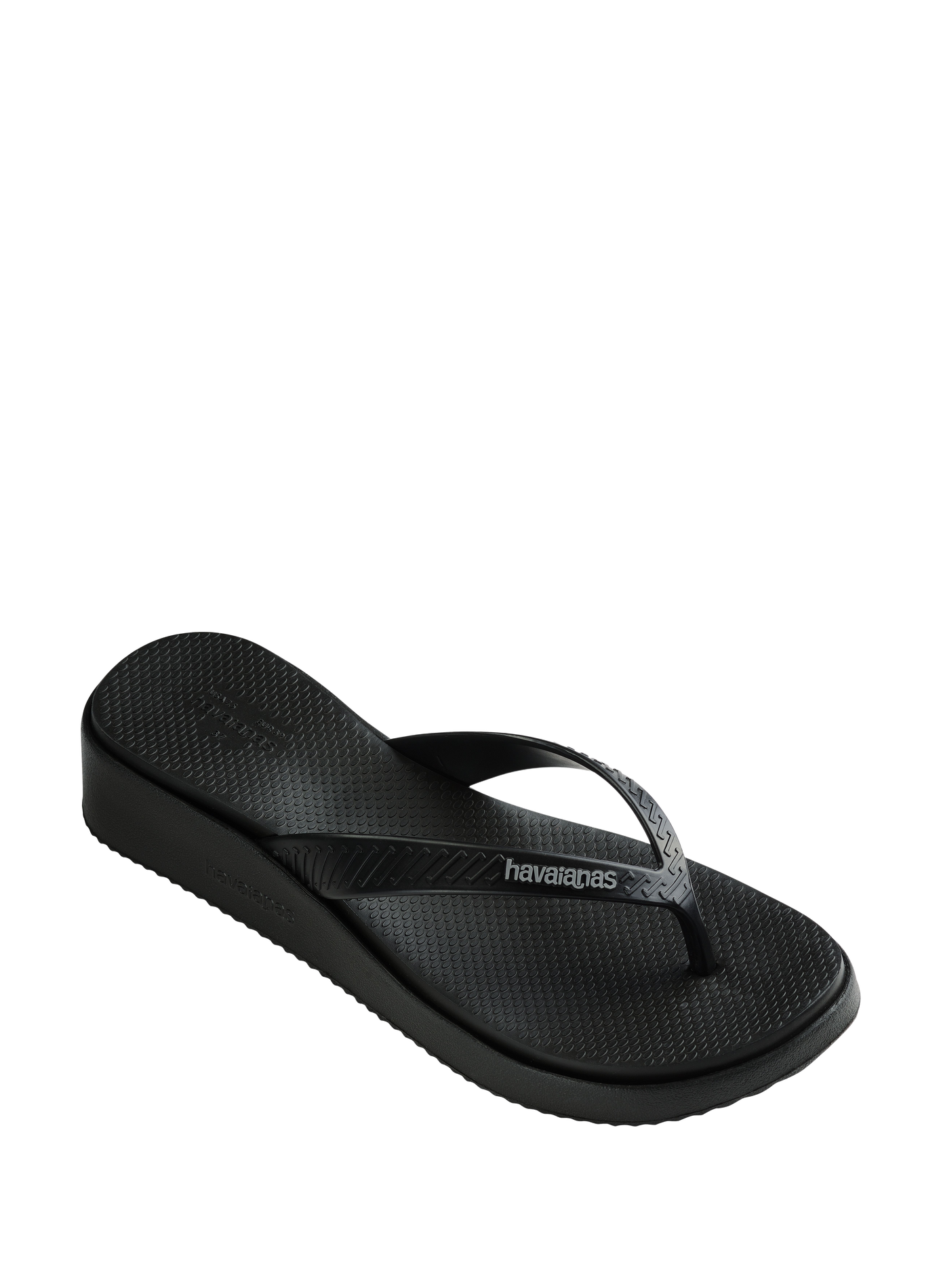 Tongs High Platform II compensées HAVAIANAS Noir