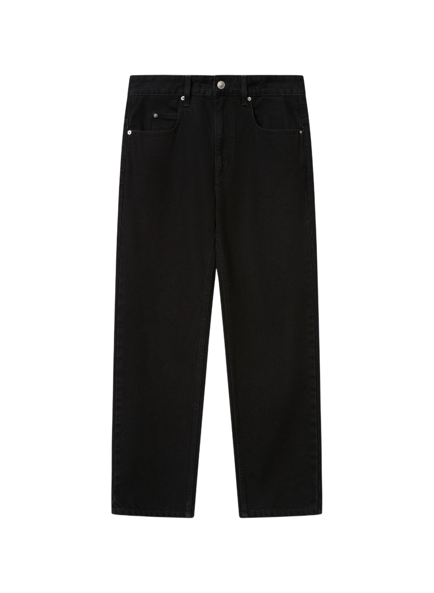 Dakota 7/8 Jeans aus Baumwolldenim ISABEL MARANT Schwarz