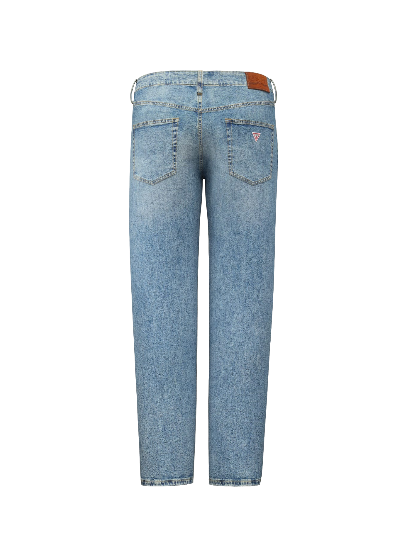 Straight-leg cotton-blend jeans GUESS Blue