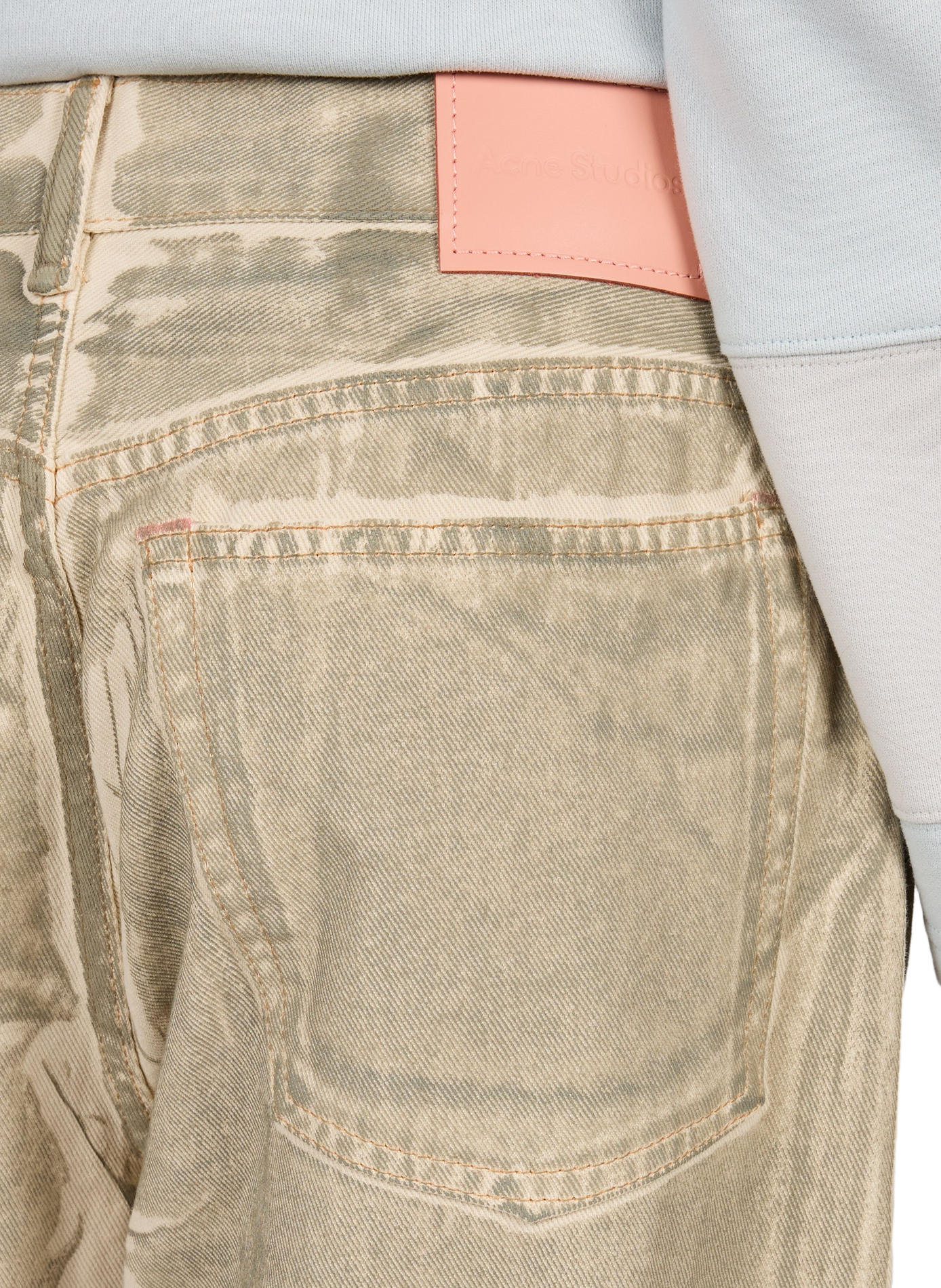 Weite Jeans aus gewaschener Baumwolle ACNE STUDIOS Beige