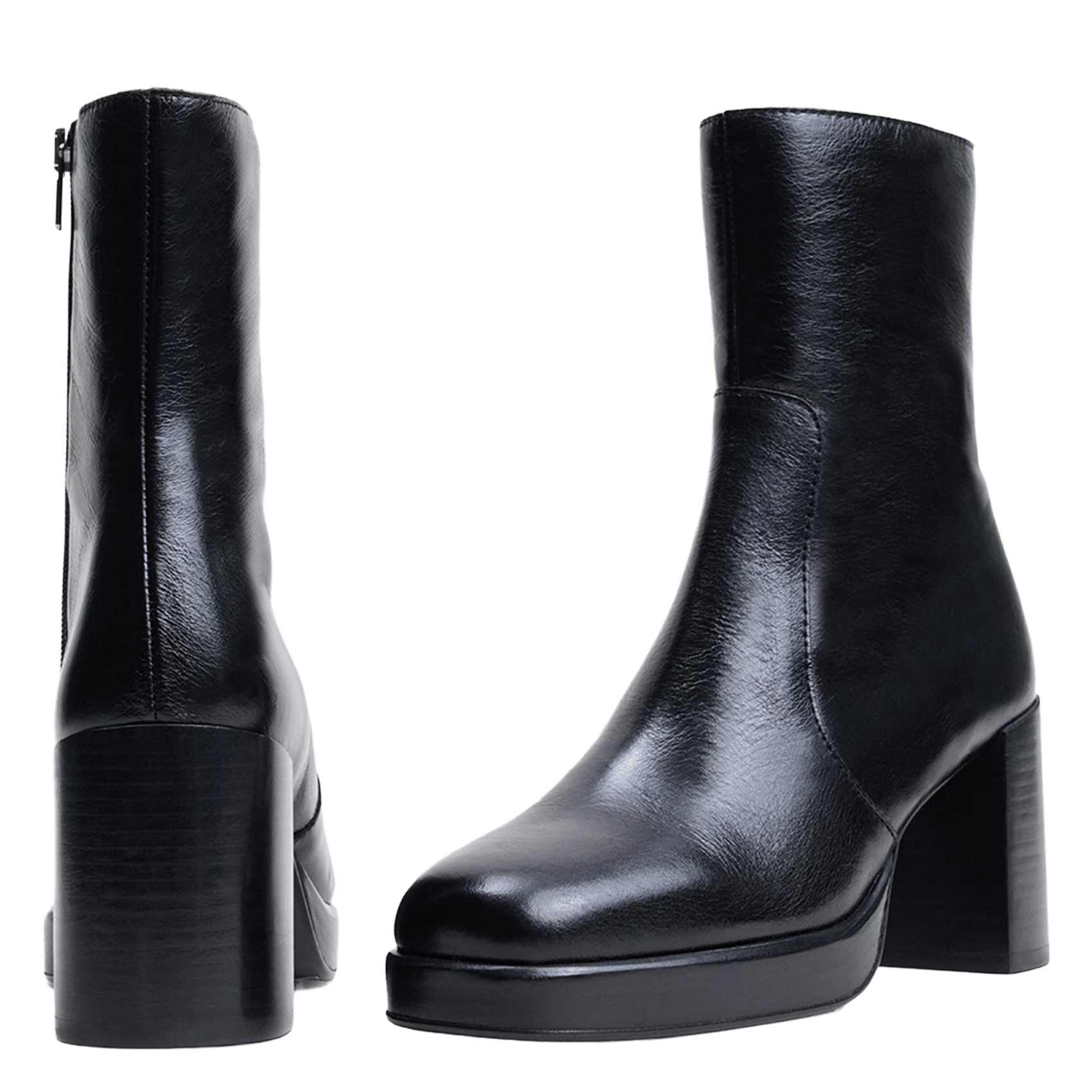 Bottines en cuir boom JONAK Noir