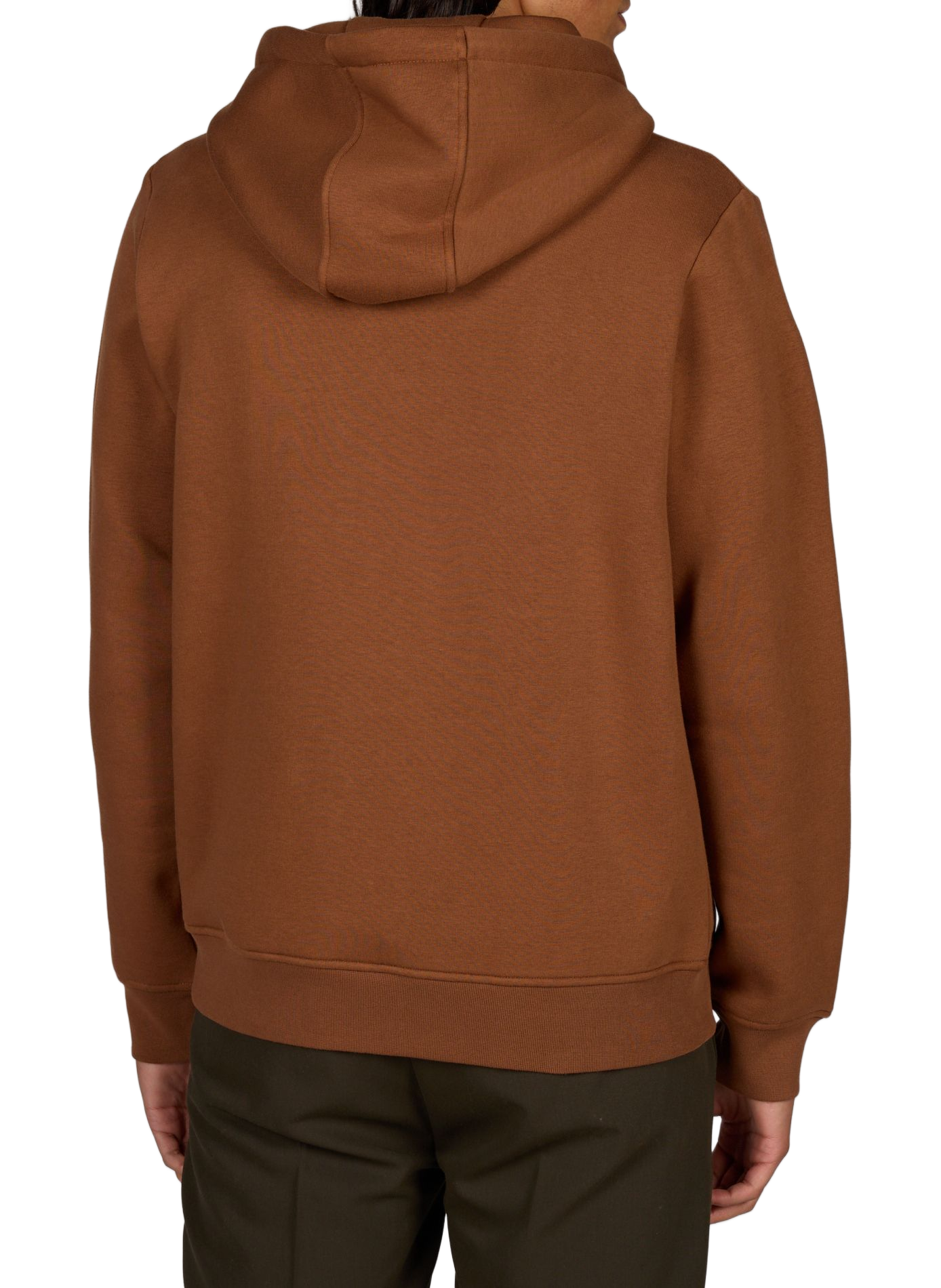 Hooded sweatshirt in mixed cotton FAGUO Brown
