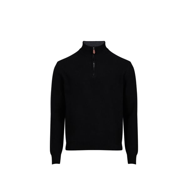 Pull Marco Trevise col zippé en laine mélangée Pull Marco Trevise col zippé en laine mélangée