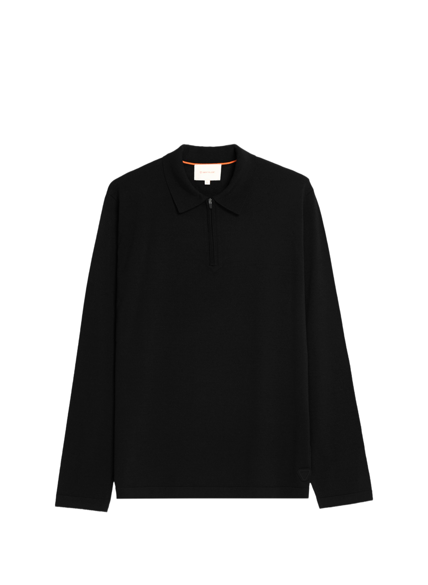 Polo à col zippé en maille  GERTRUDE Black