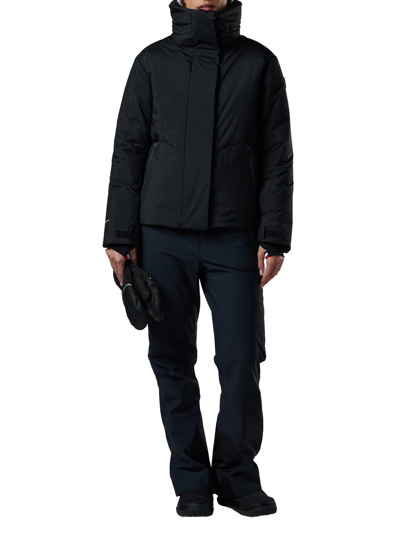 W Snowblaze straight-fit ski jacket with a stand-up collar ROSSIGNOL Black
