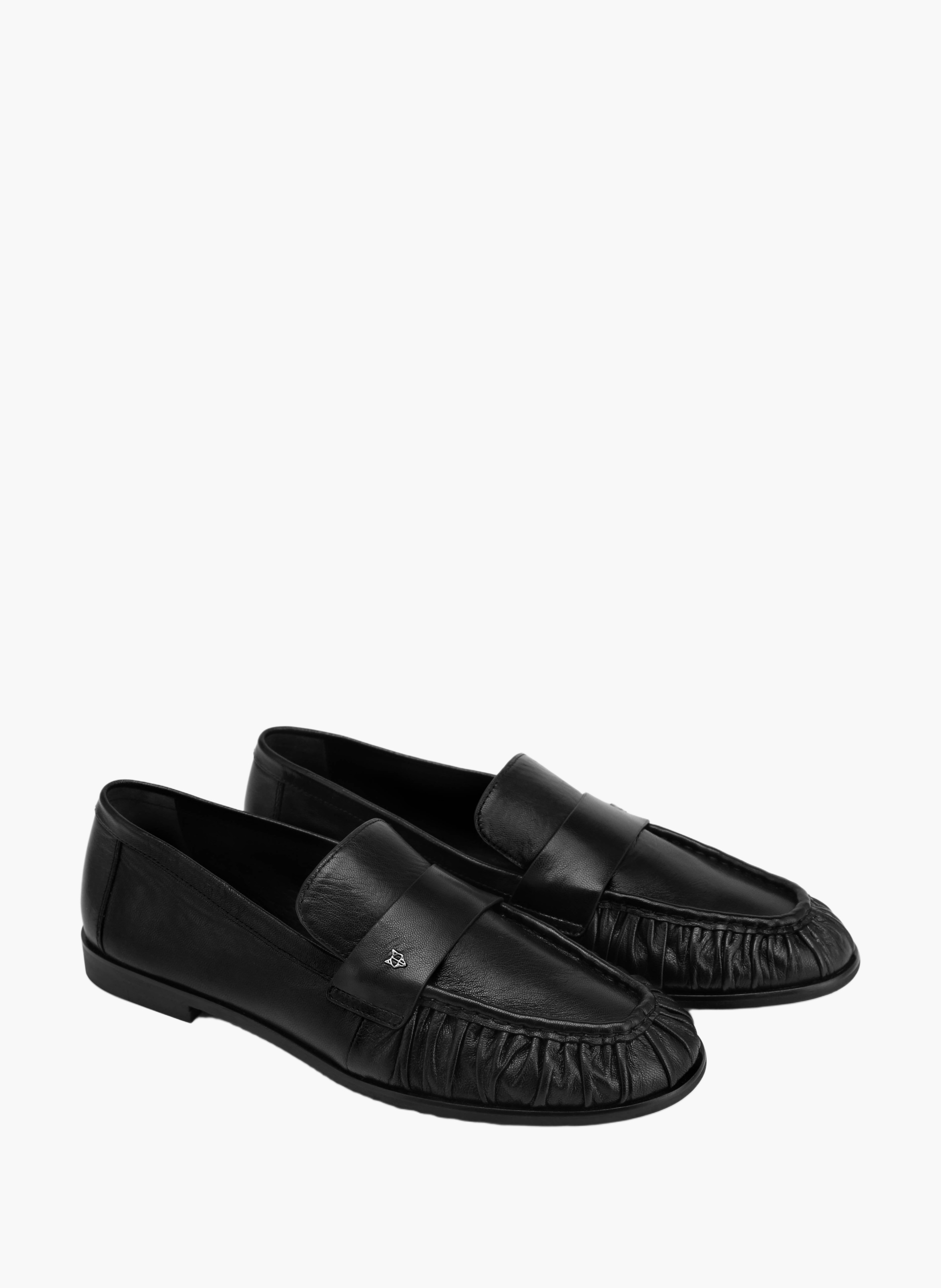 Love loafers van leer NAKED WOLFE Zwart