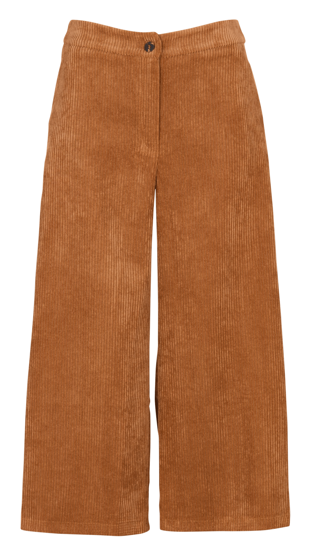 Cropped ribfluwelen broek LA FEE MARABOUTEE Bruin